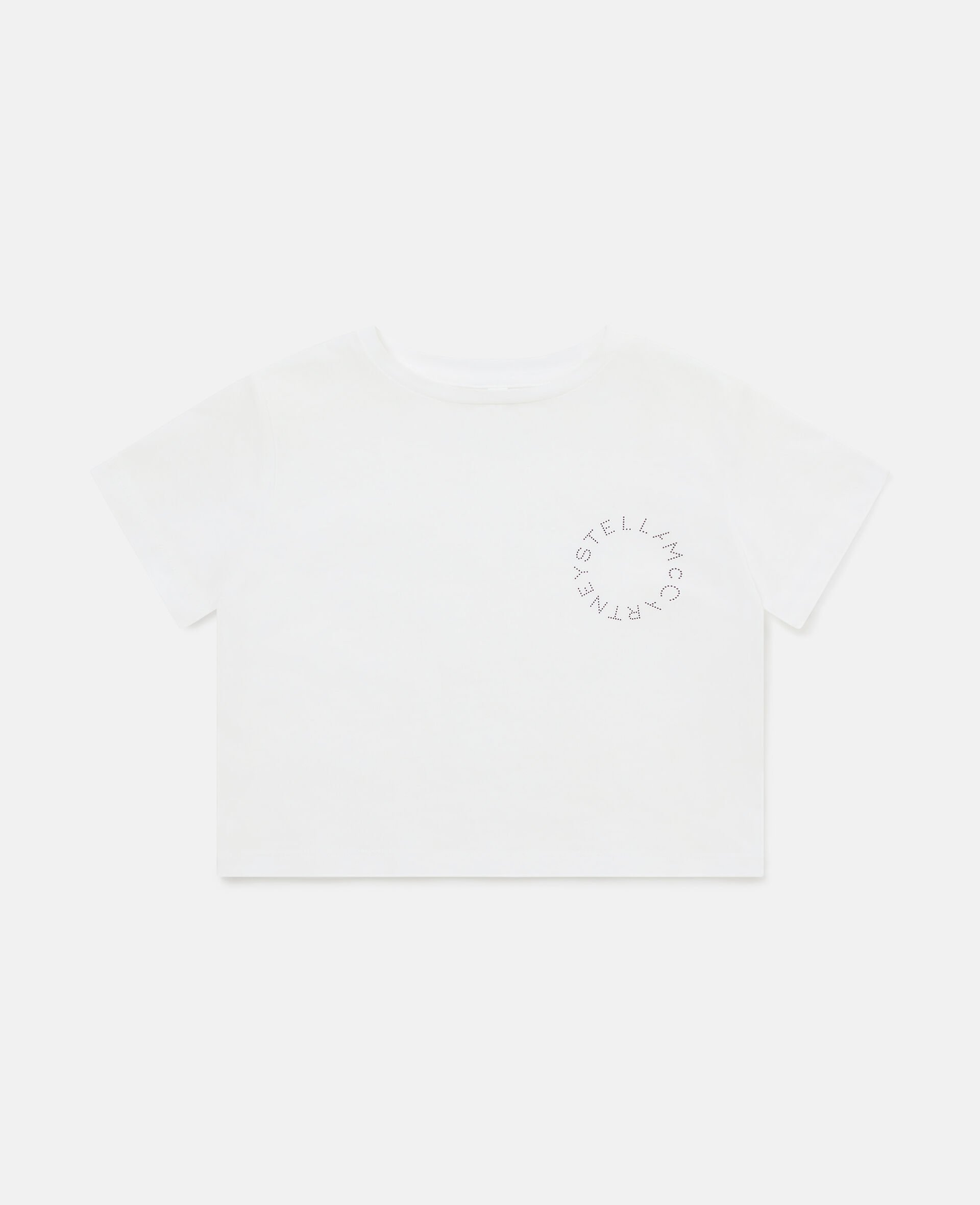 Logo Motif T-Shirt-White-medium