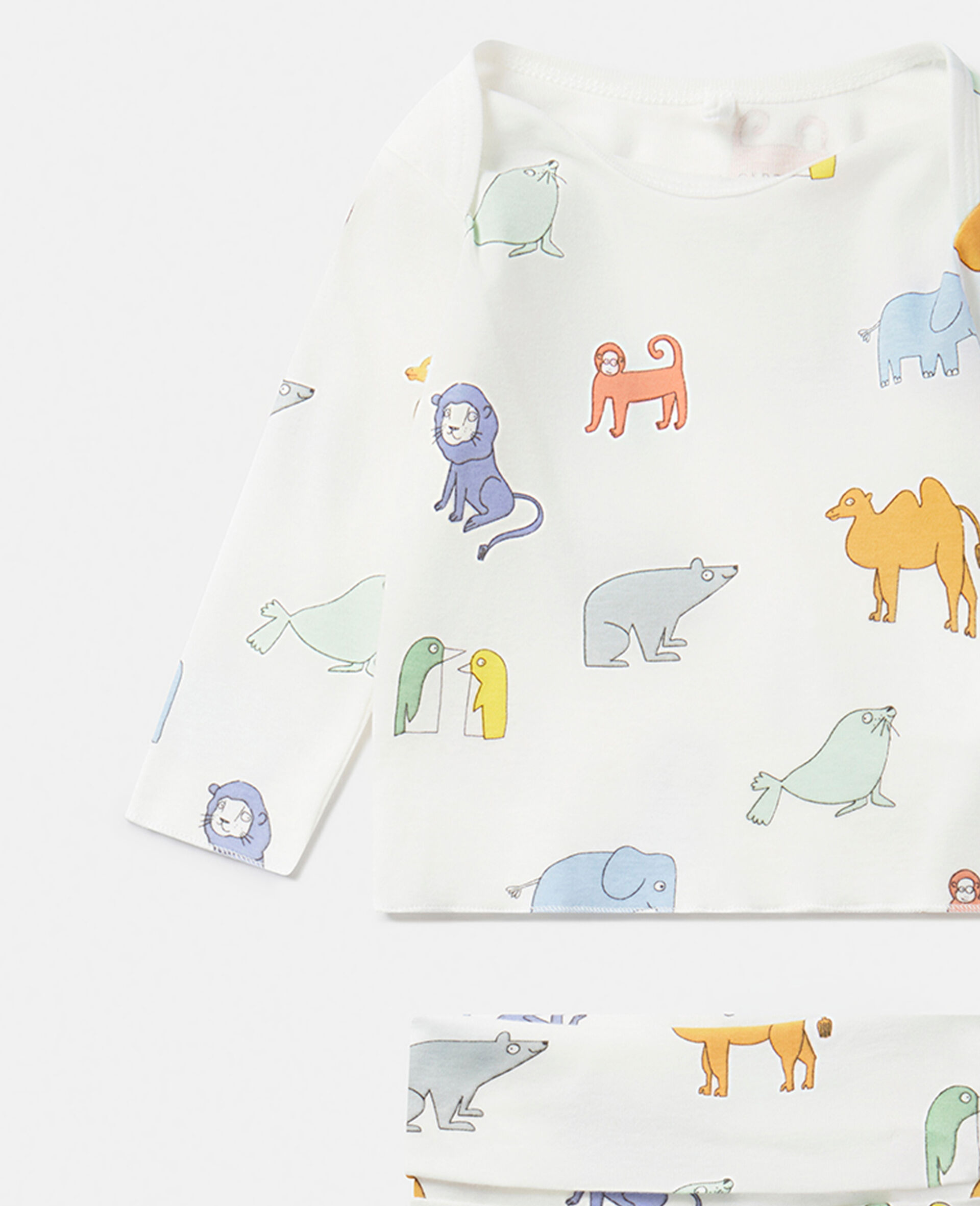 Set aus Oberteil und Leggings mit Animal-Print-Bunt-large image number 3