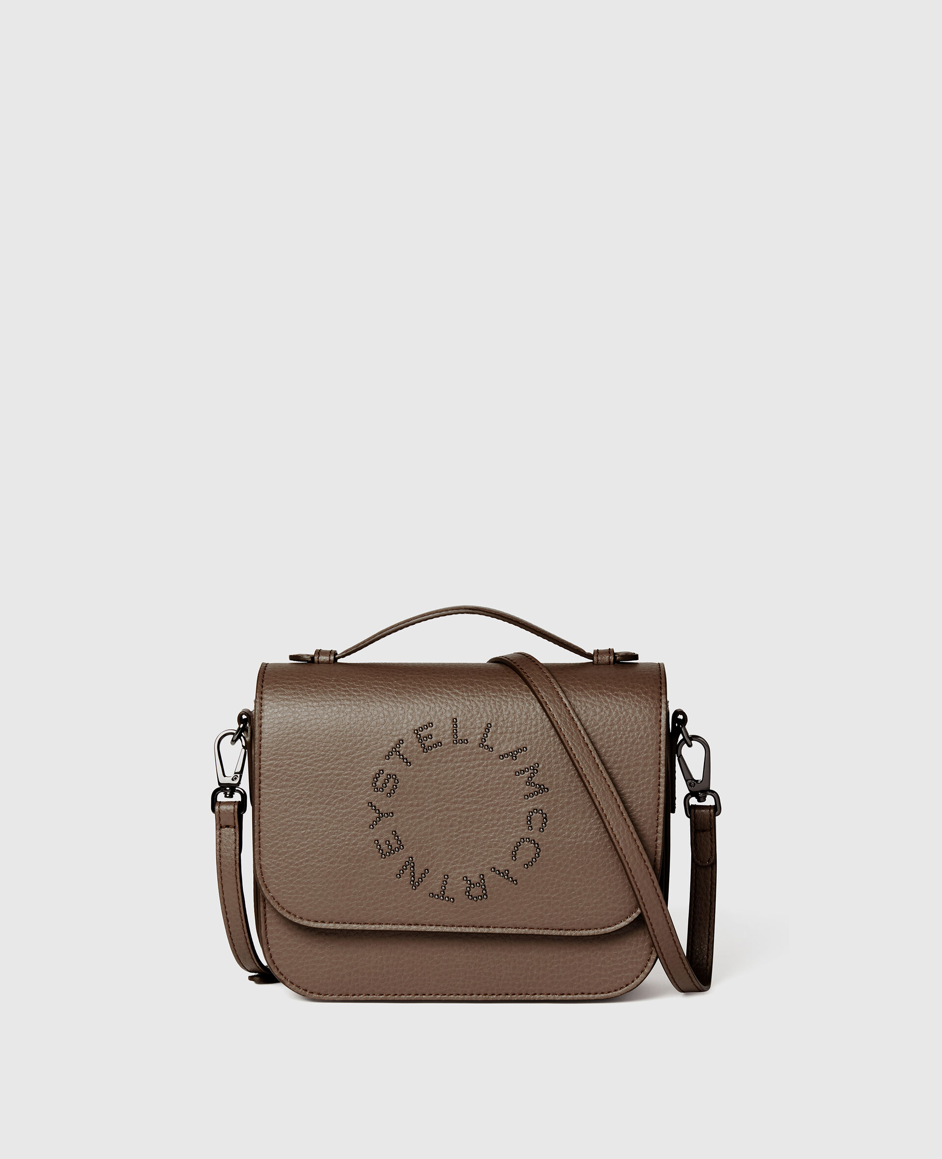 Messenger-Umhängetasche mit Logo-Brown-medium