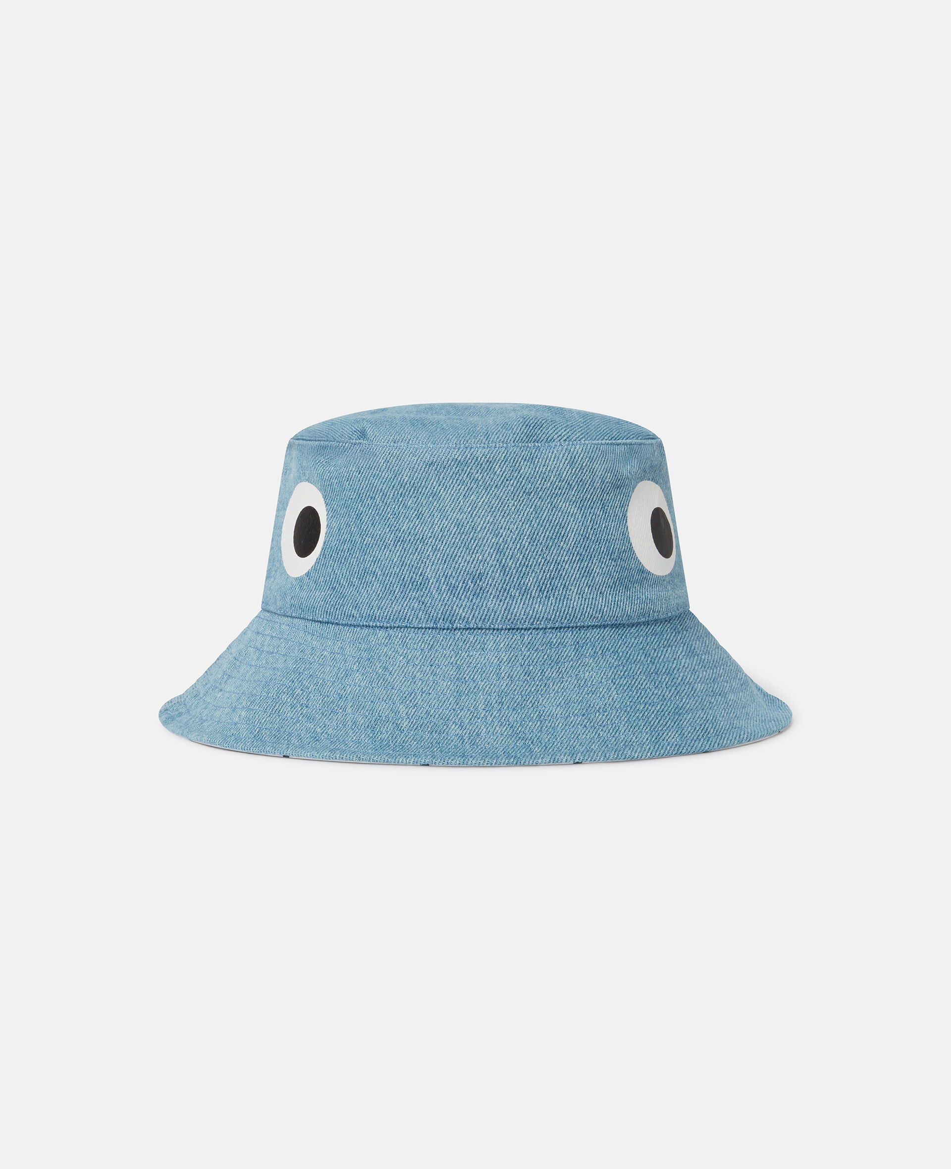 Eye Motif Bucket Hat-Blue-medium