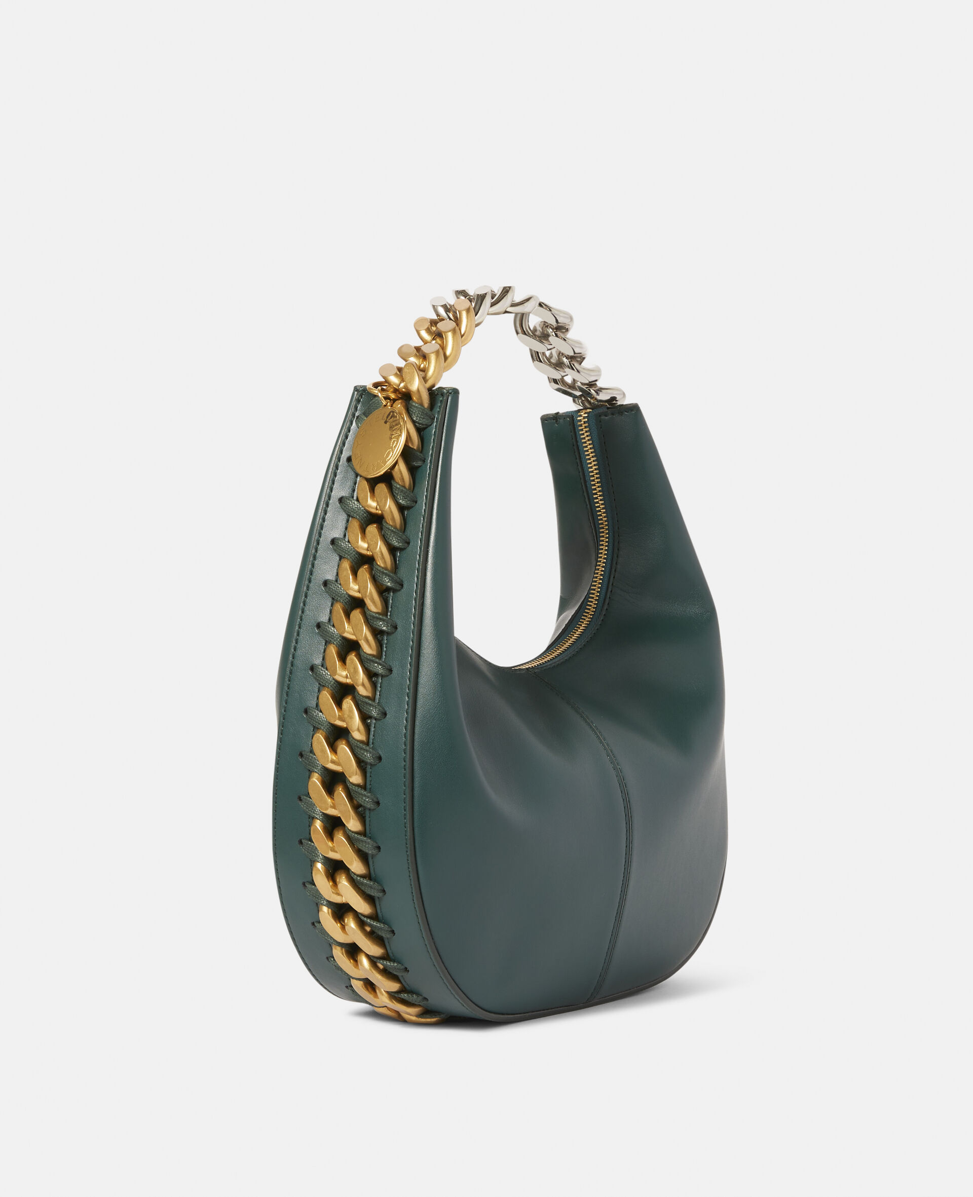 Frayme Small Zipped Shoulder Bag-Black-large image number 4