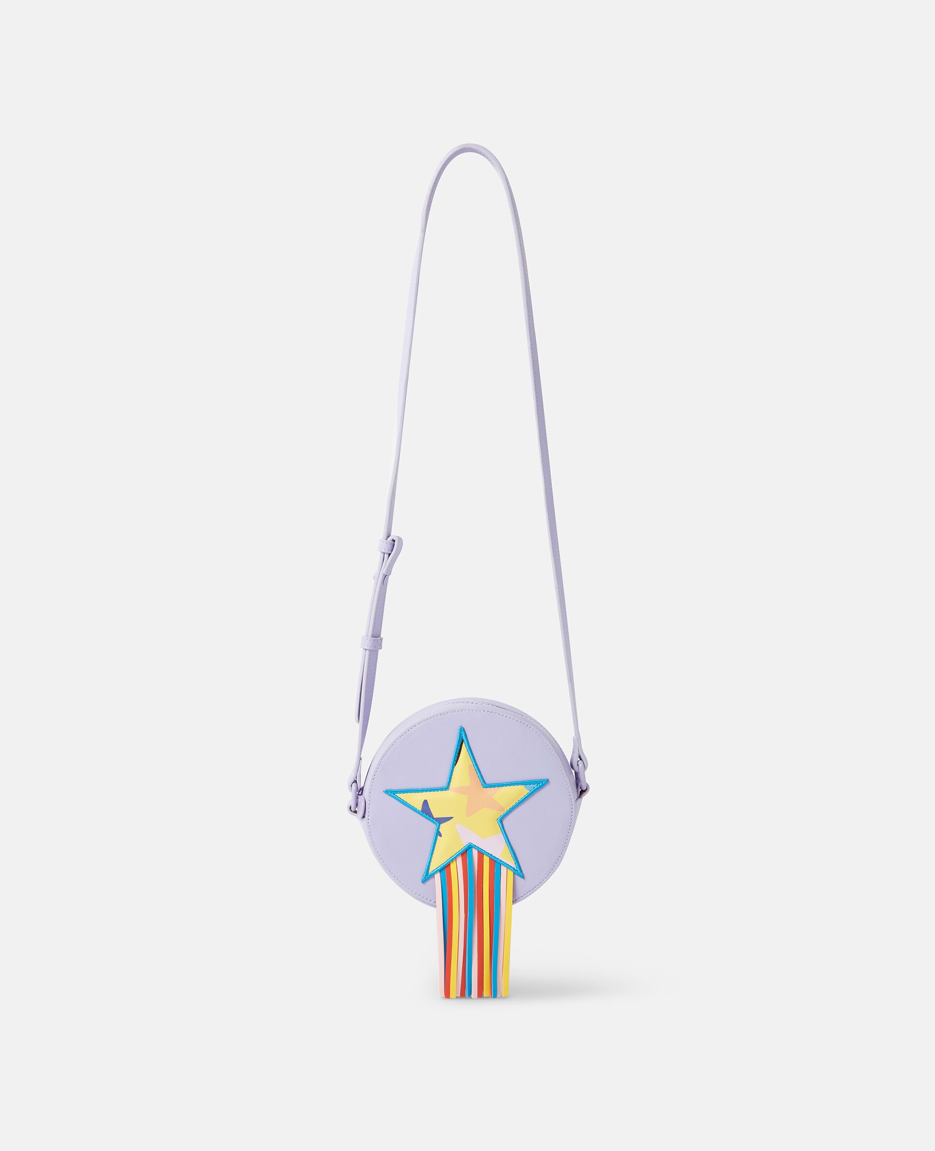 Star Graphic Fringe Crossbody Bag-Purple-large image number 0