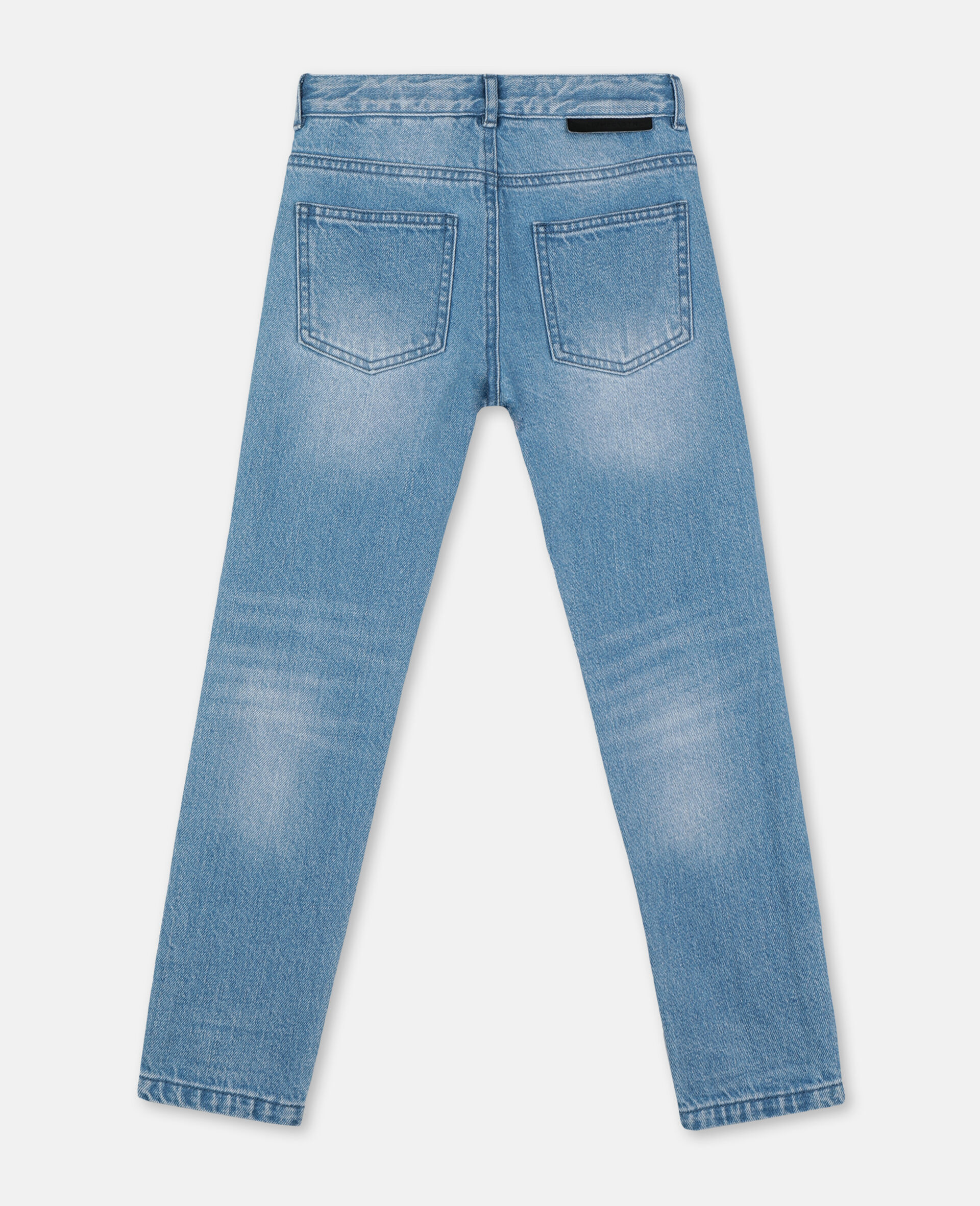 Regular Denim Trousers -Blue-large image number 3