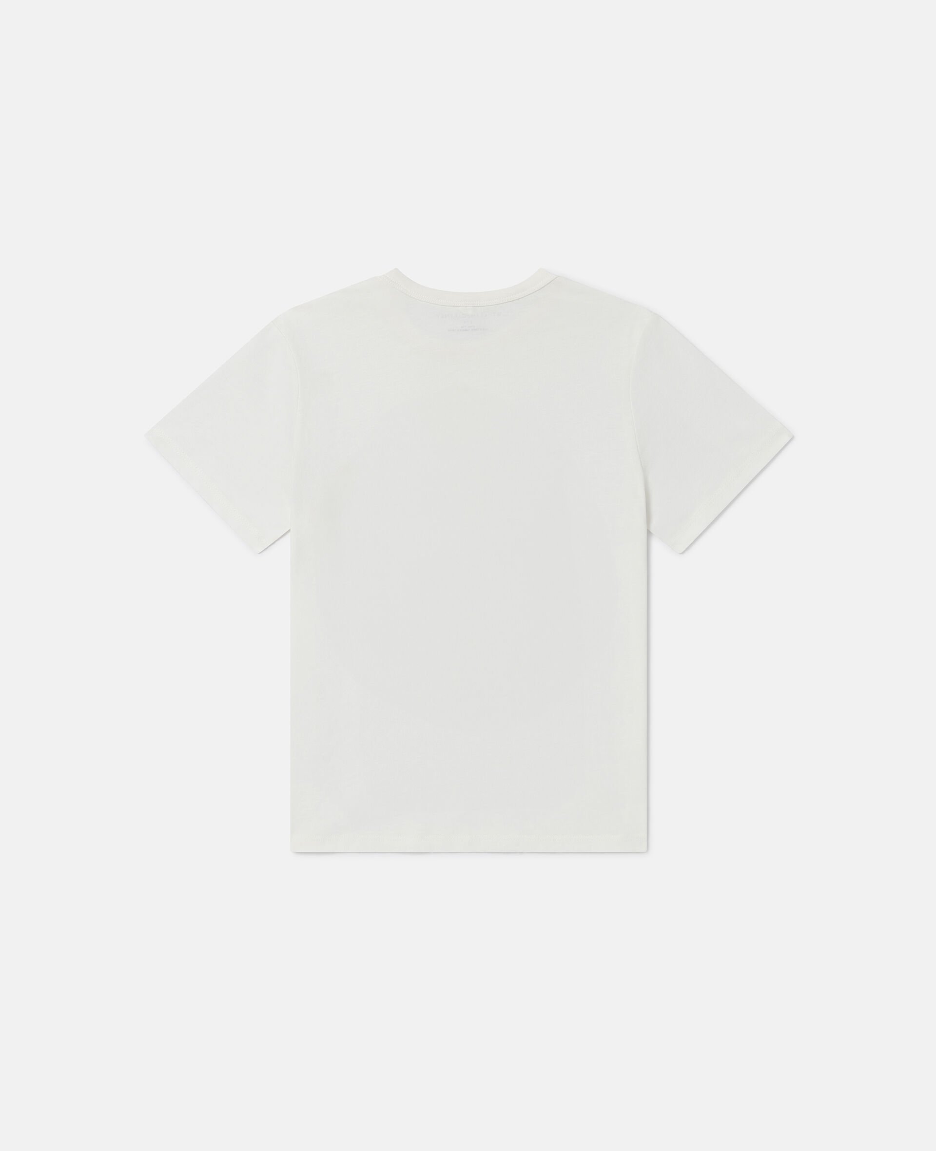 T shirt a col ras du cou avec imprime fees-Blanc-large T shirt a col ras du cou avec imprime fees-Blanc-large image number 2