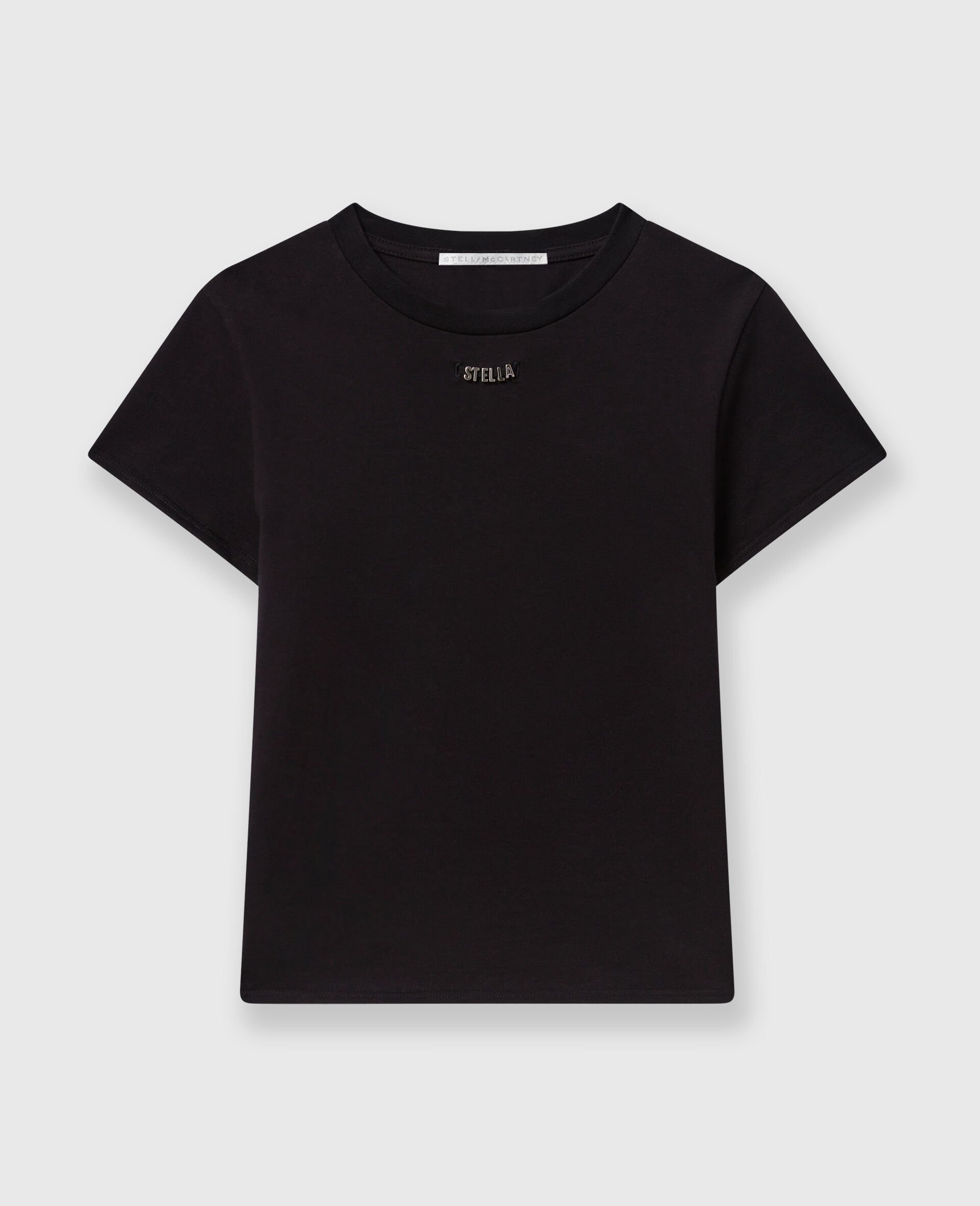 Logo Charm T-Shirt-Black-large image number 0