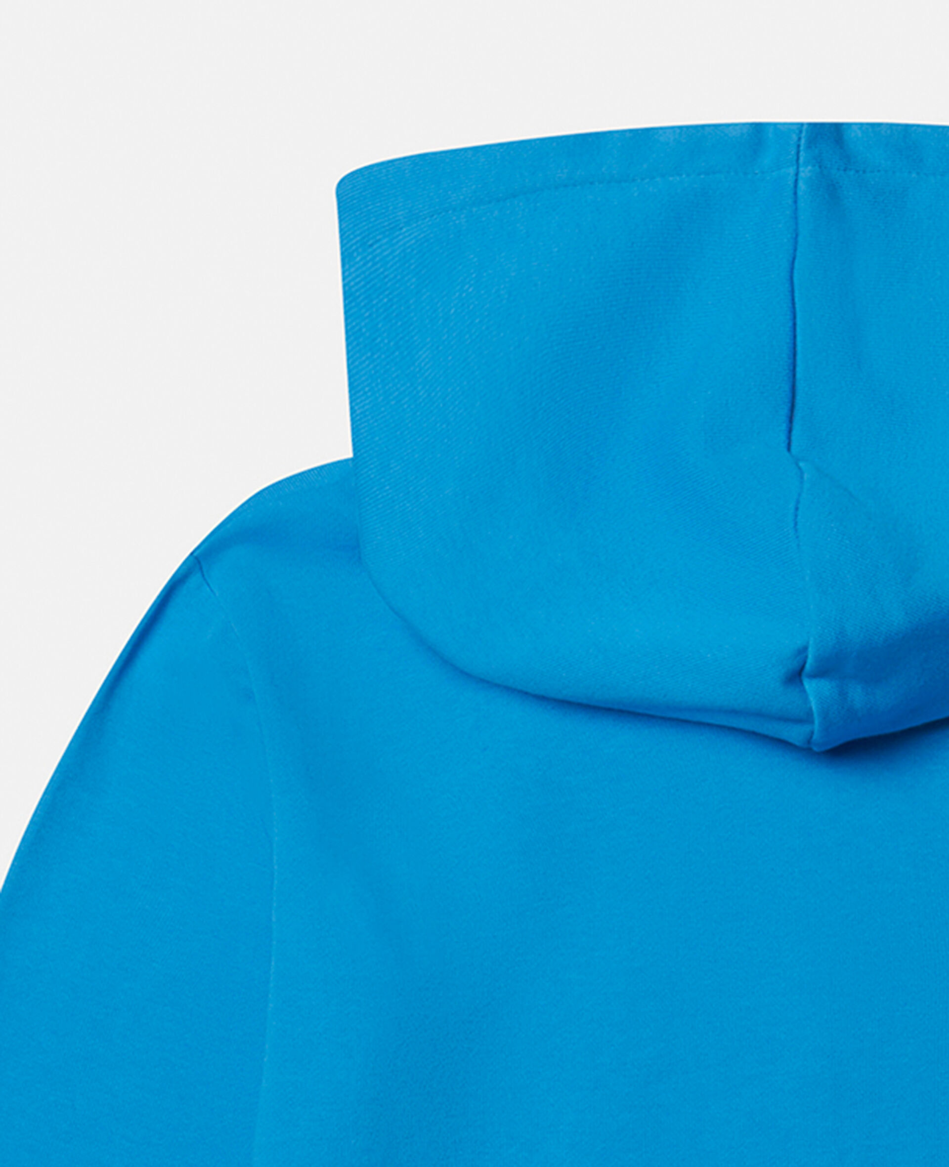 Good Vibes Monkey Print Hoodie-Blue-large image number 3