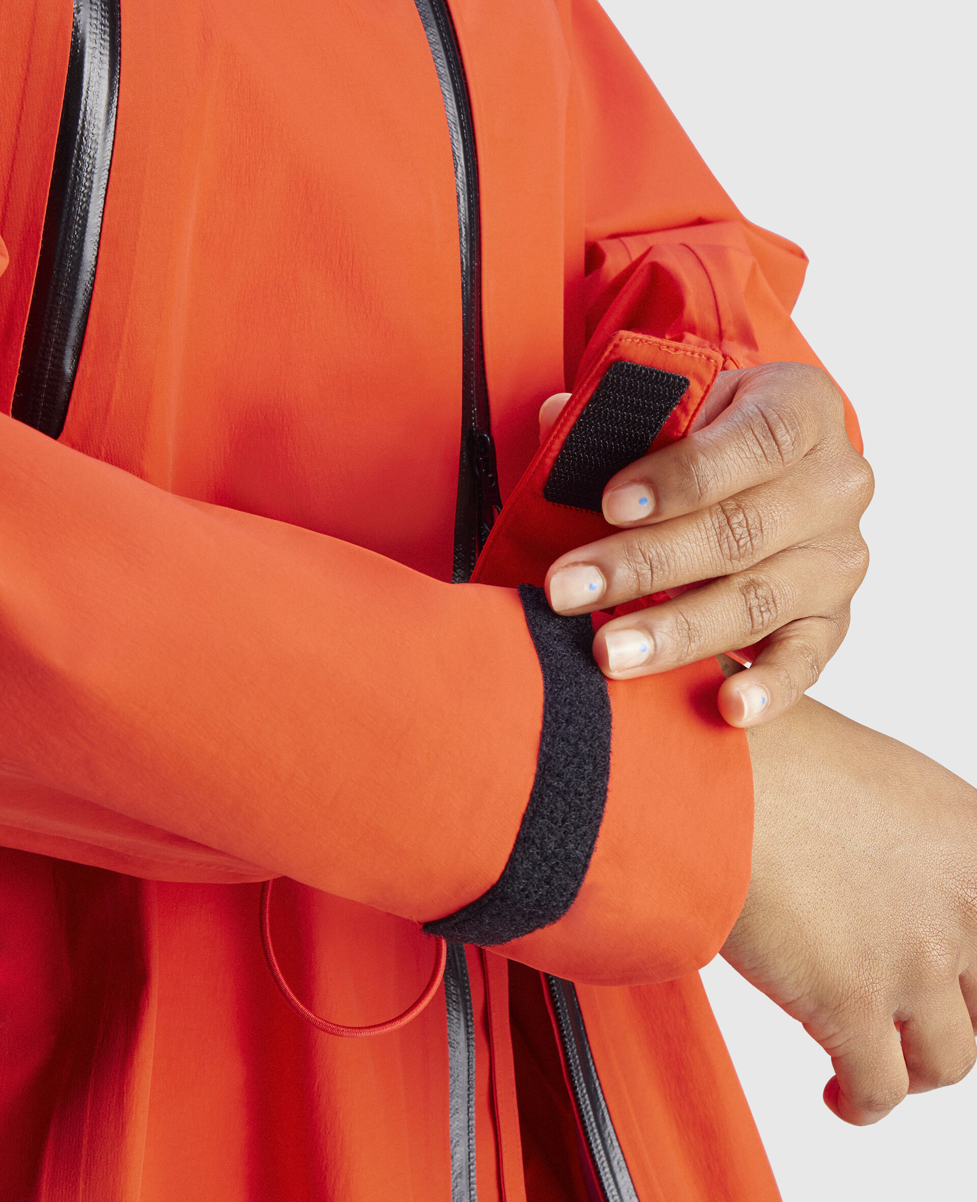 Veste de pluie a capuche TrueNature-Rouge-large image number 7