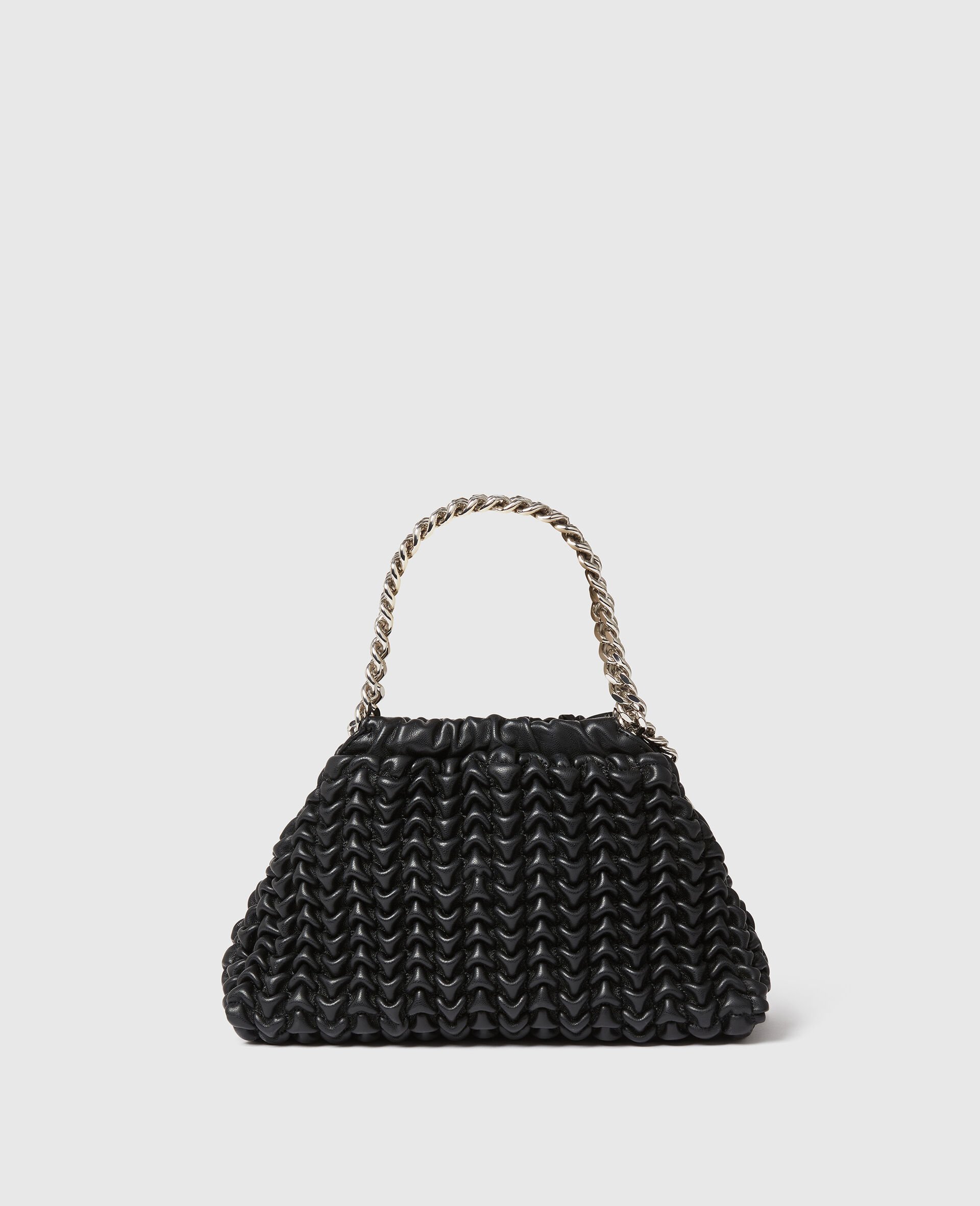 Falabella Popcorn Drawstring Crossbody Bag-Black-large image number 3