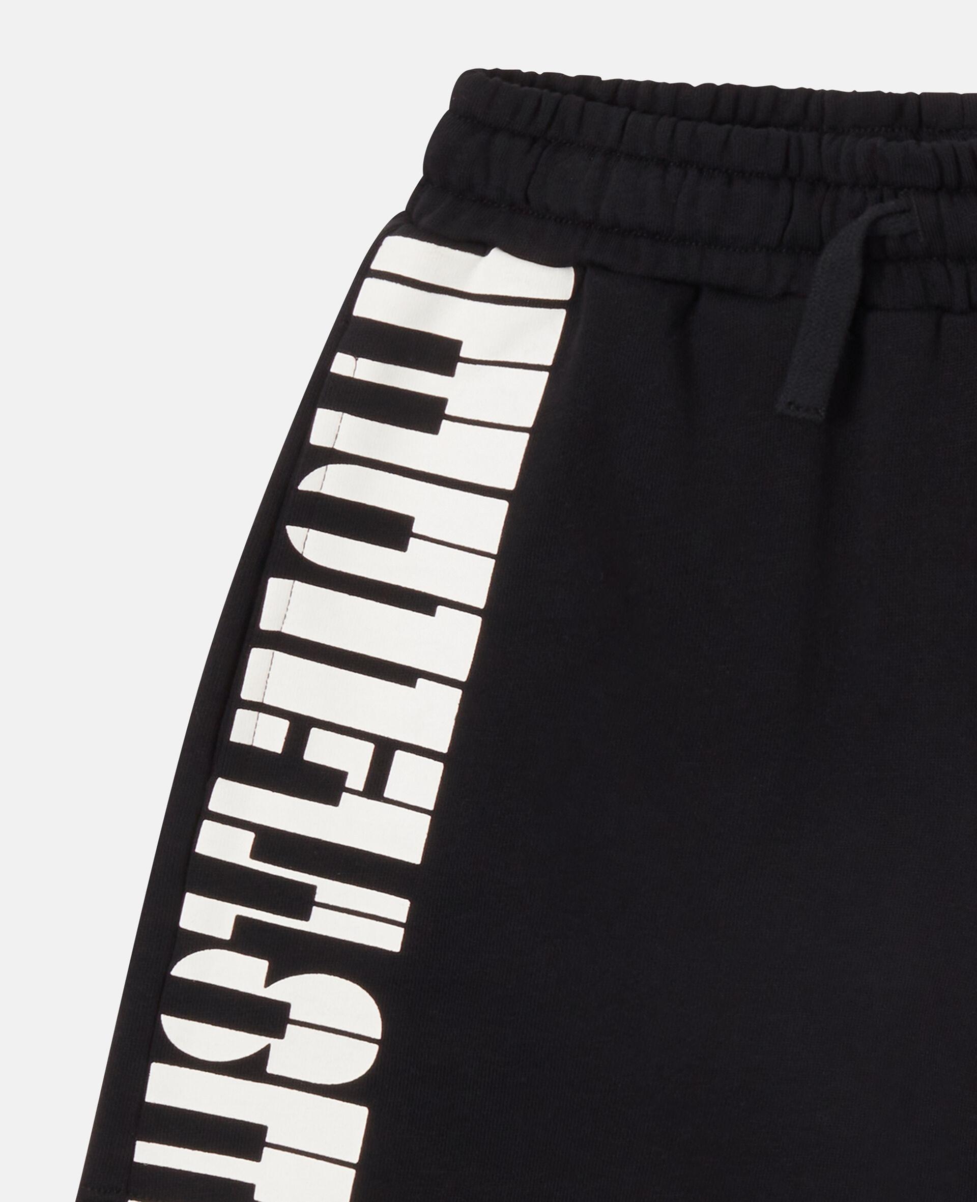 徽标饰带运动服套装-黑色-medium