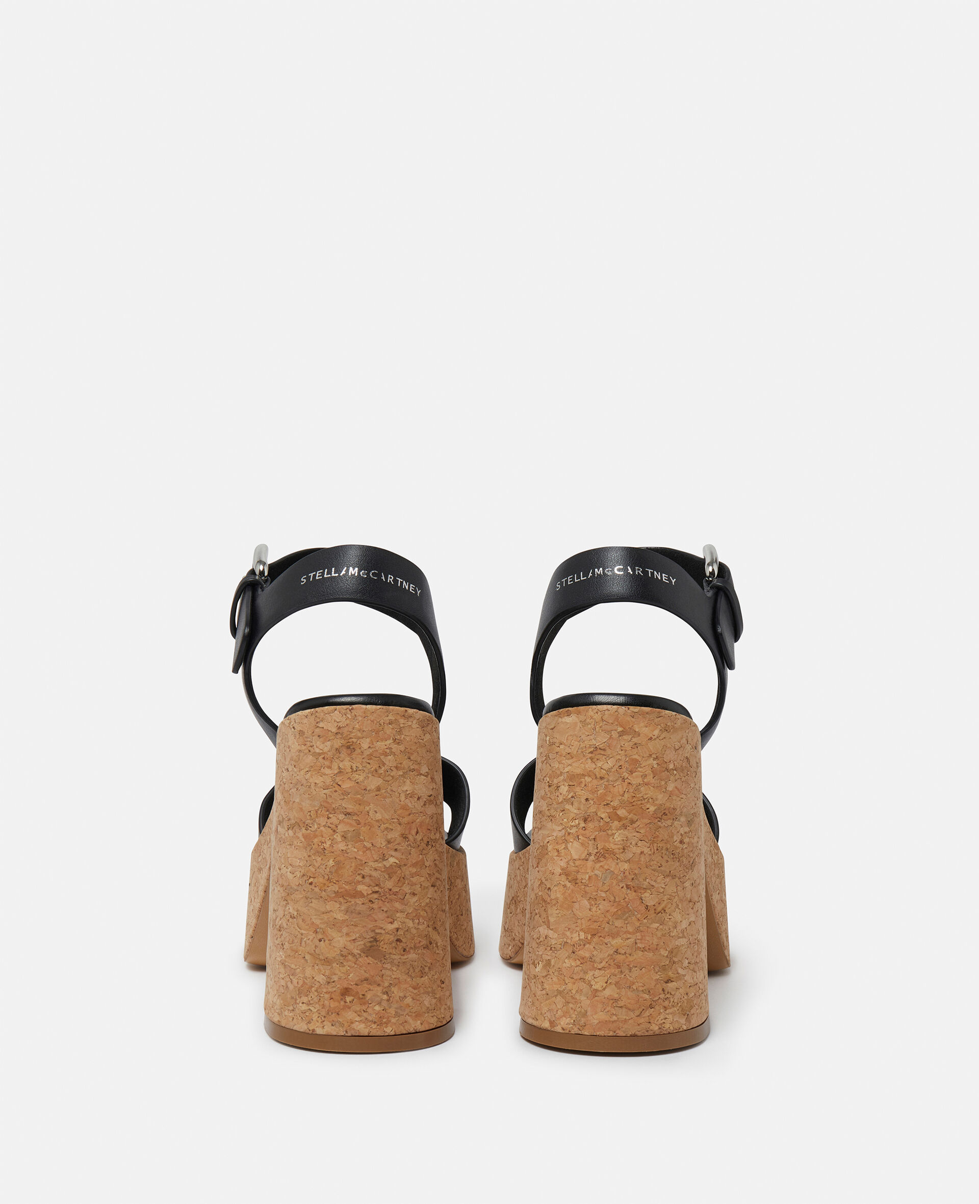 Skyla Buckled Platform Sandals-Black-large Skyla Buckled Platform Sandals-Black-large image number 2