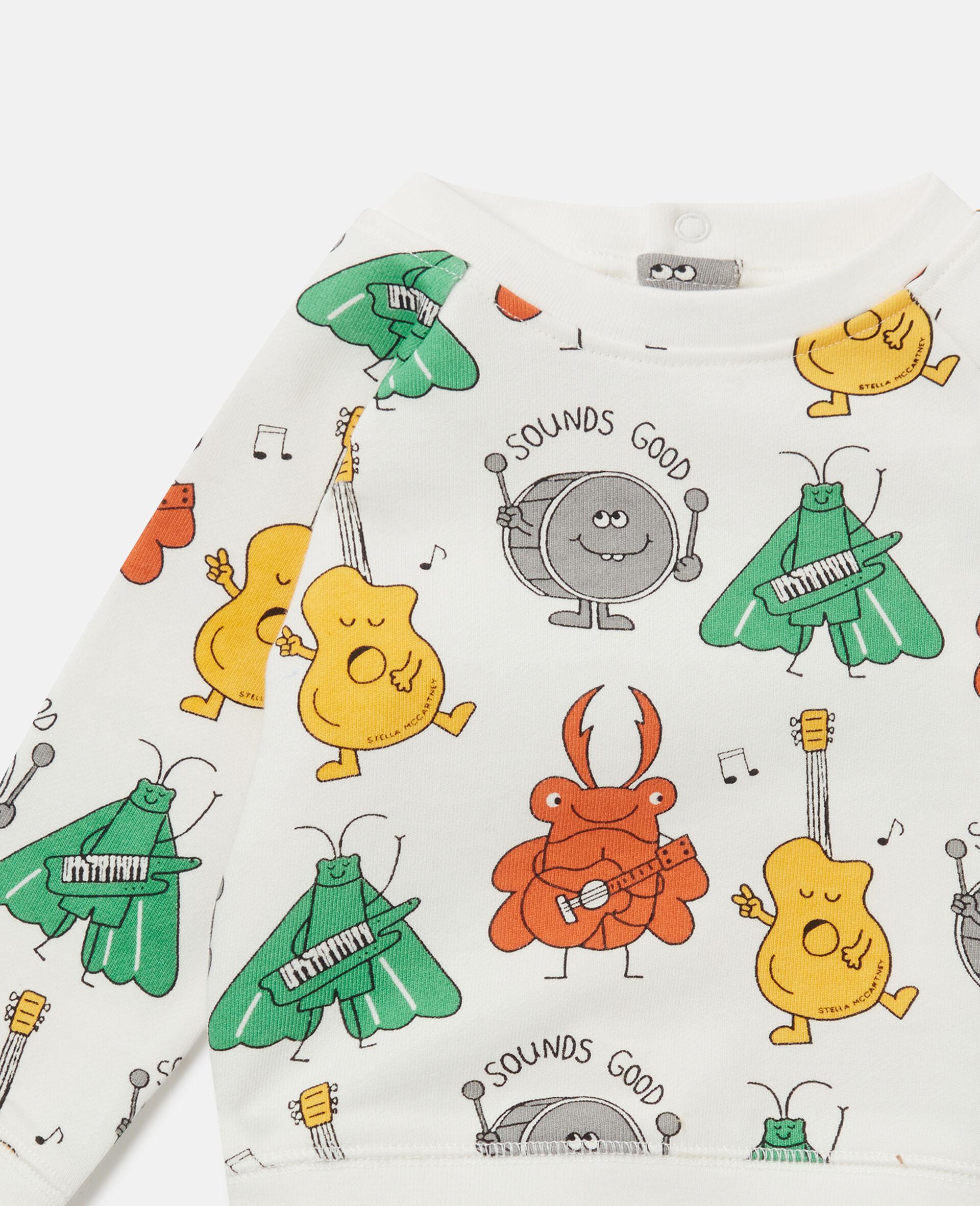 Bug Band Print Sweatshirt-Multicolour-large image number 1