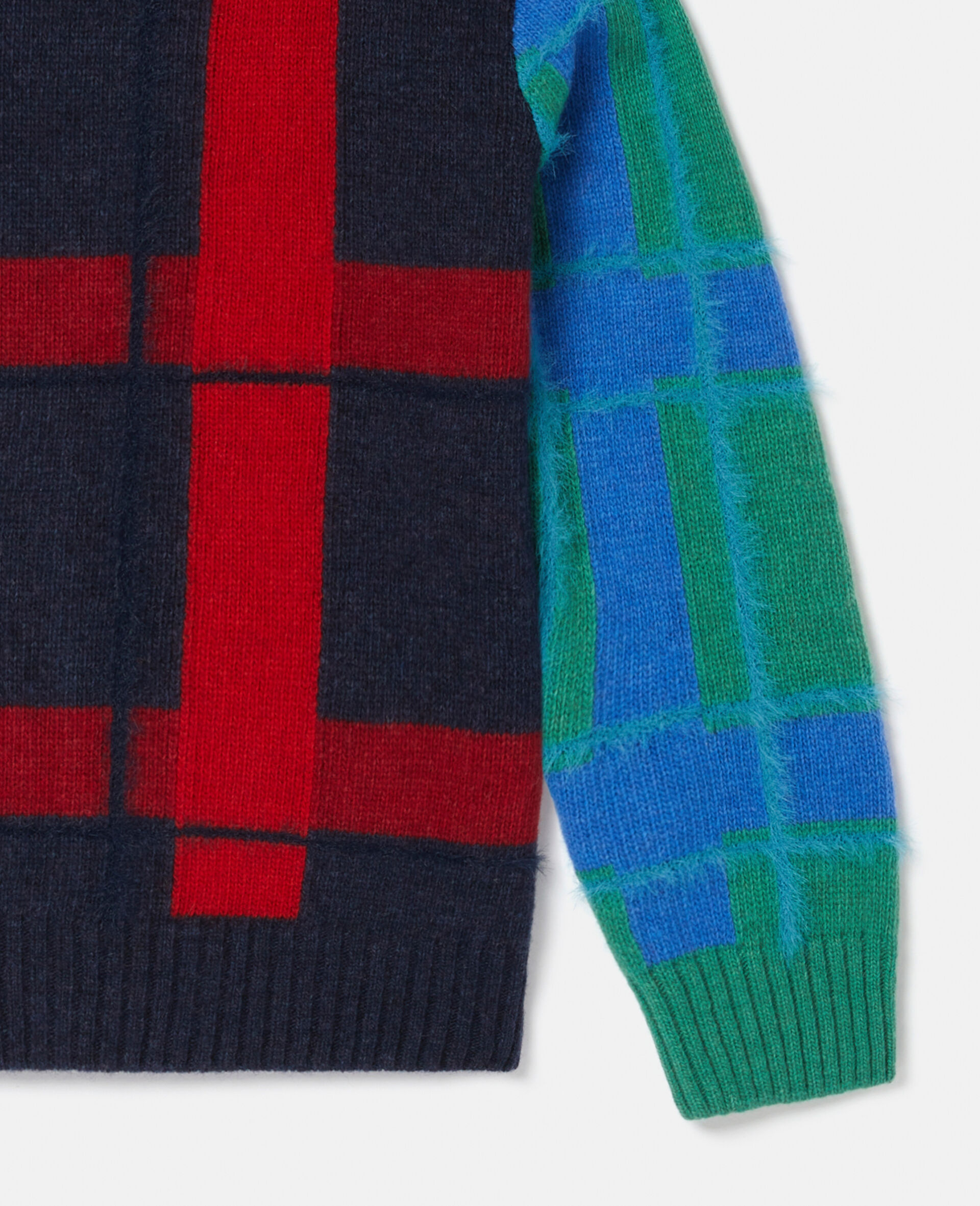 Checked Cardigan-Multicolour-large image number 3