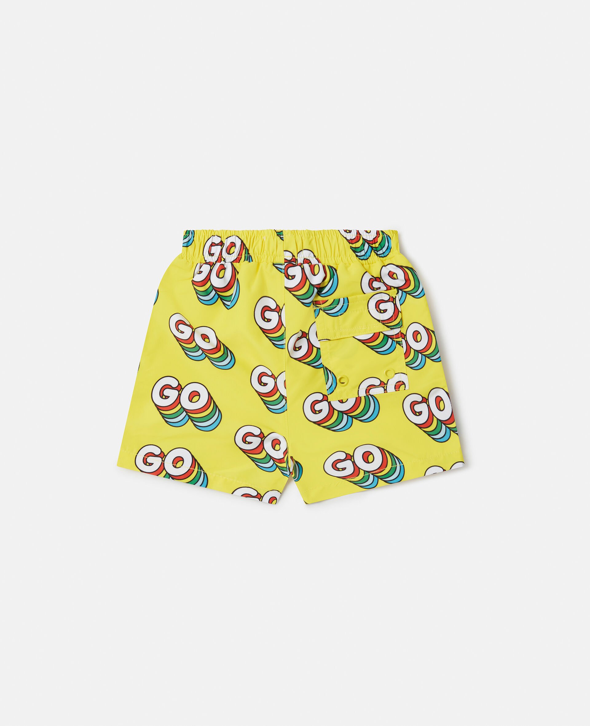 'GO' Print Swim Shorts-Multicolour-large 'GO' Print Swim Shorts-Multicolour-large image number 2