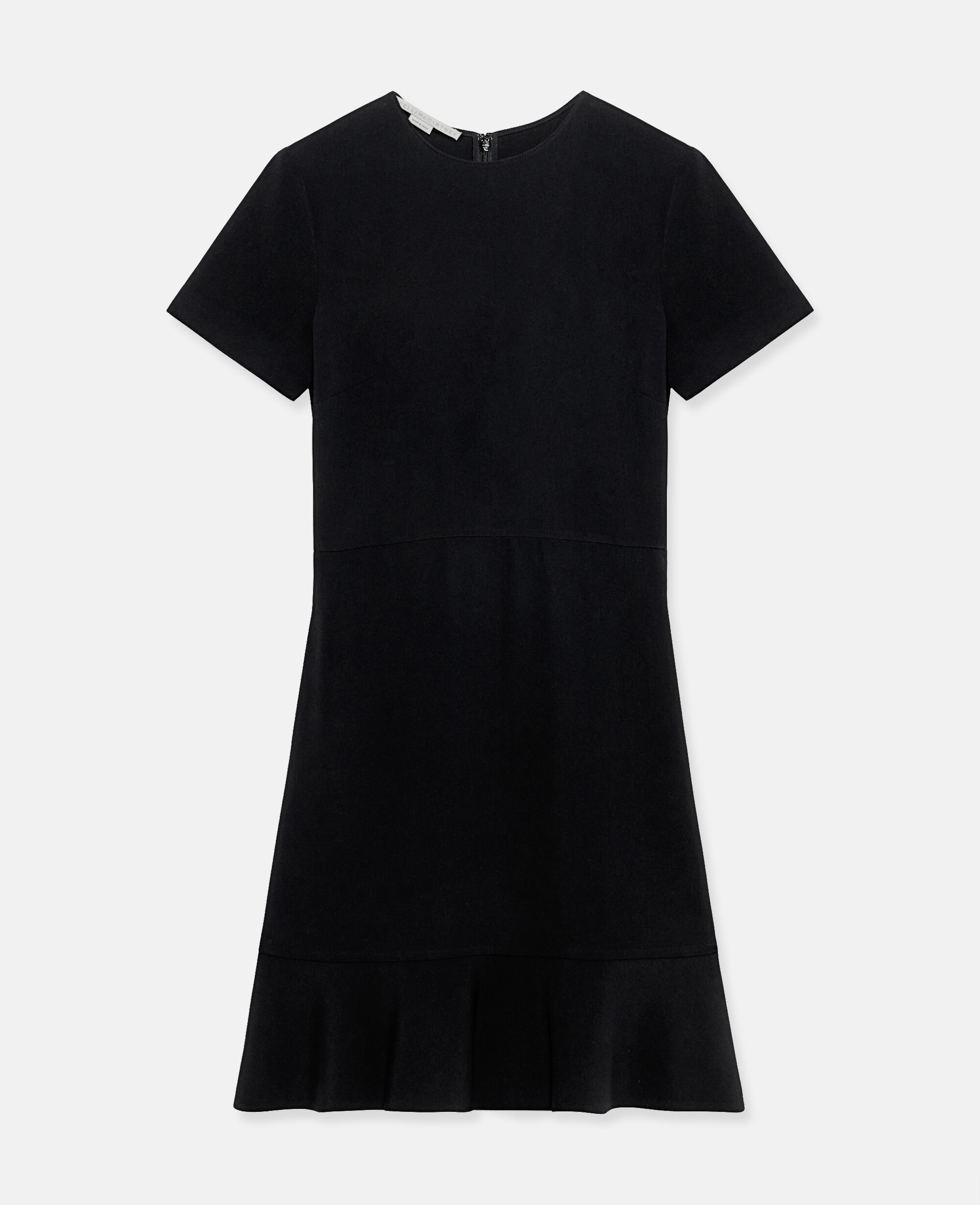 Women Black Stella Iconics Stretch Cady Dress | Stella McCartney US