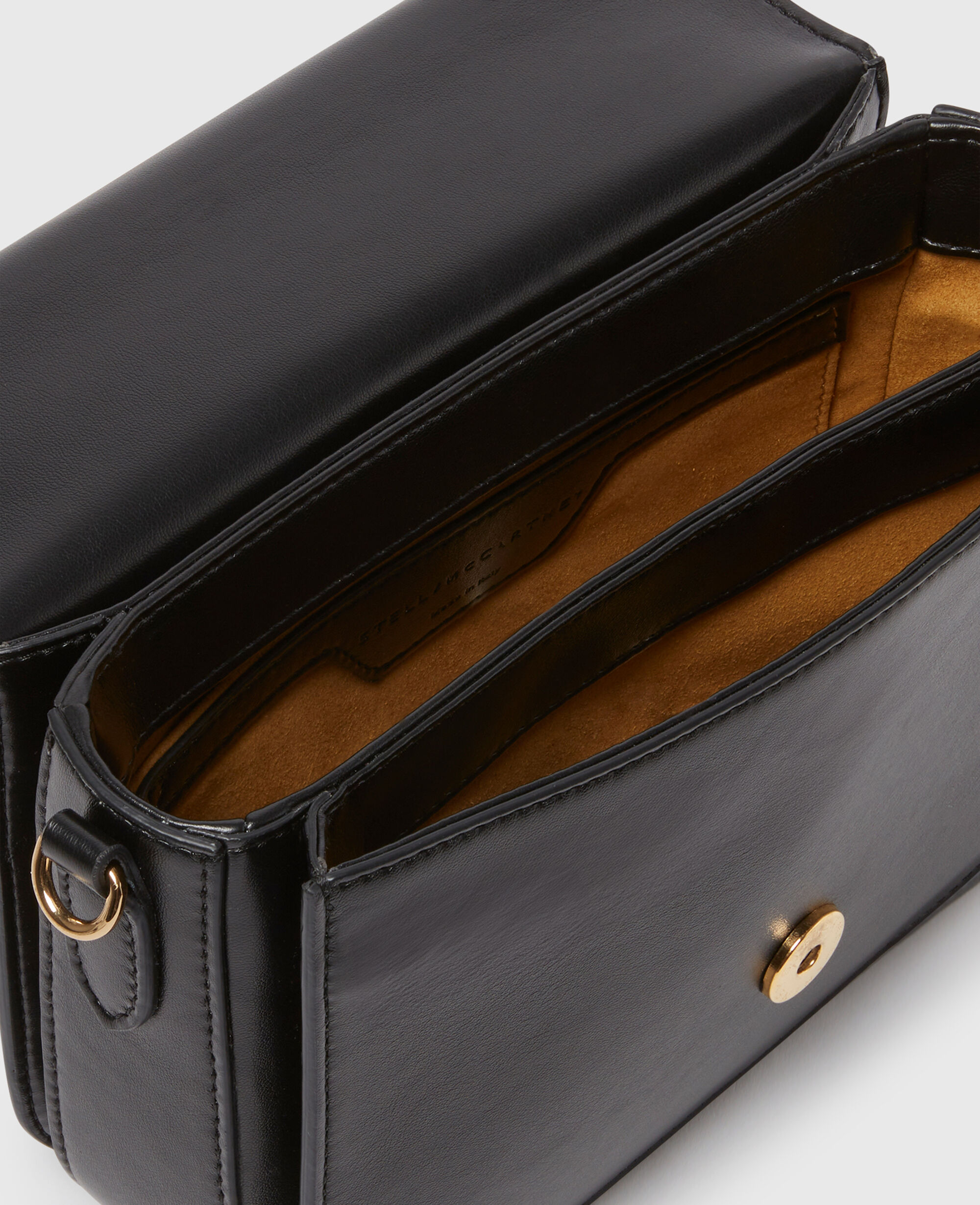 Women Black Logo Messenger Crossbody Bag | Stella McCartney US