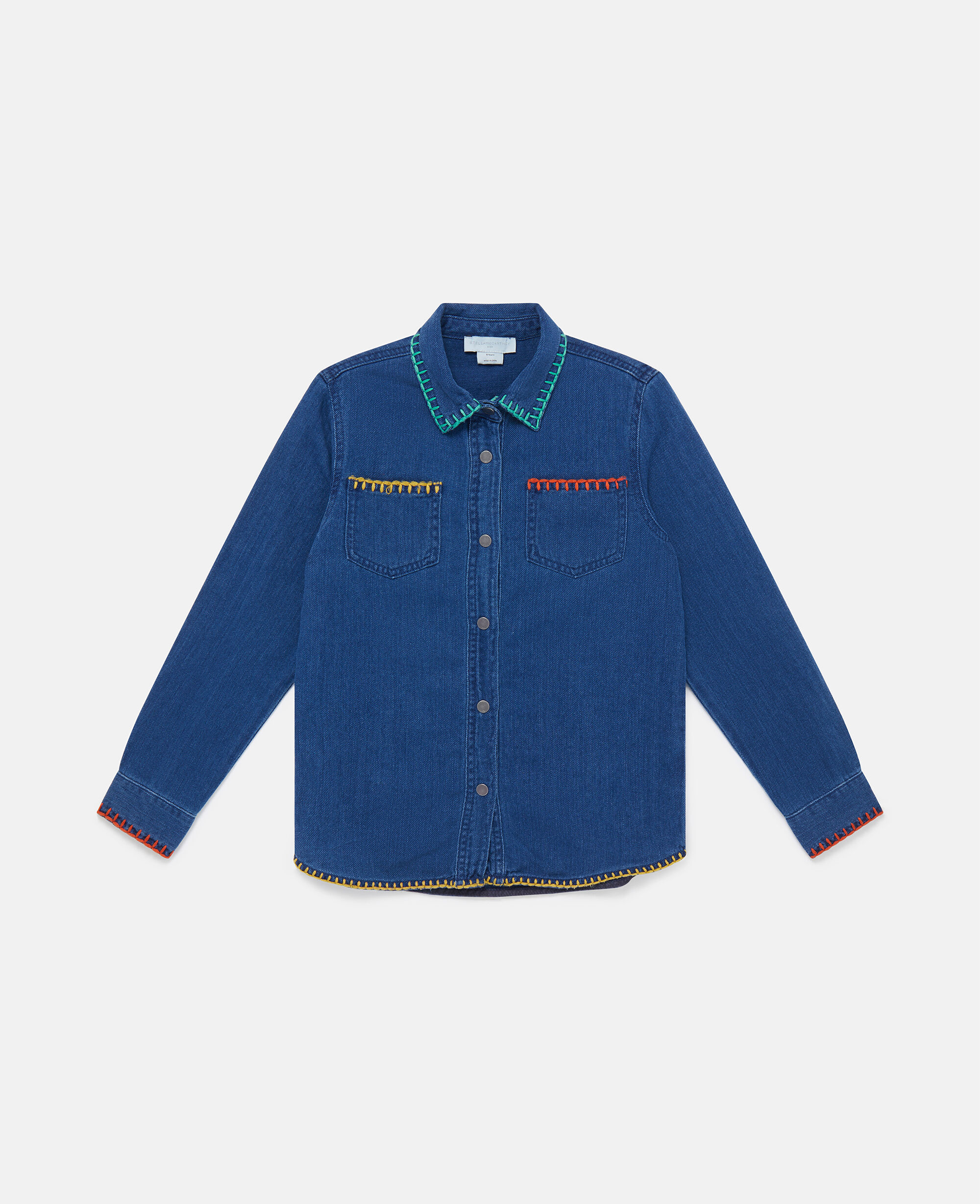 Women Navy Whipstitch Denim Shirt Stella McCartney NZ
