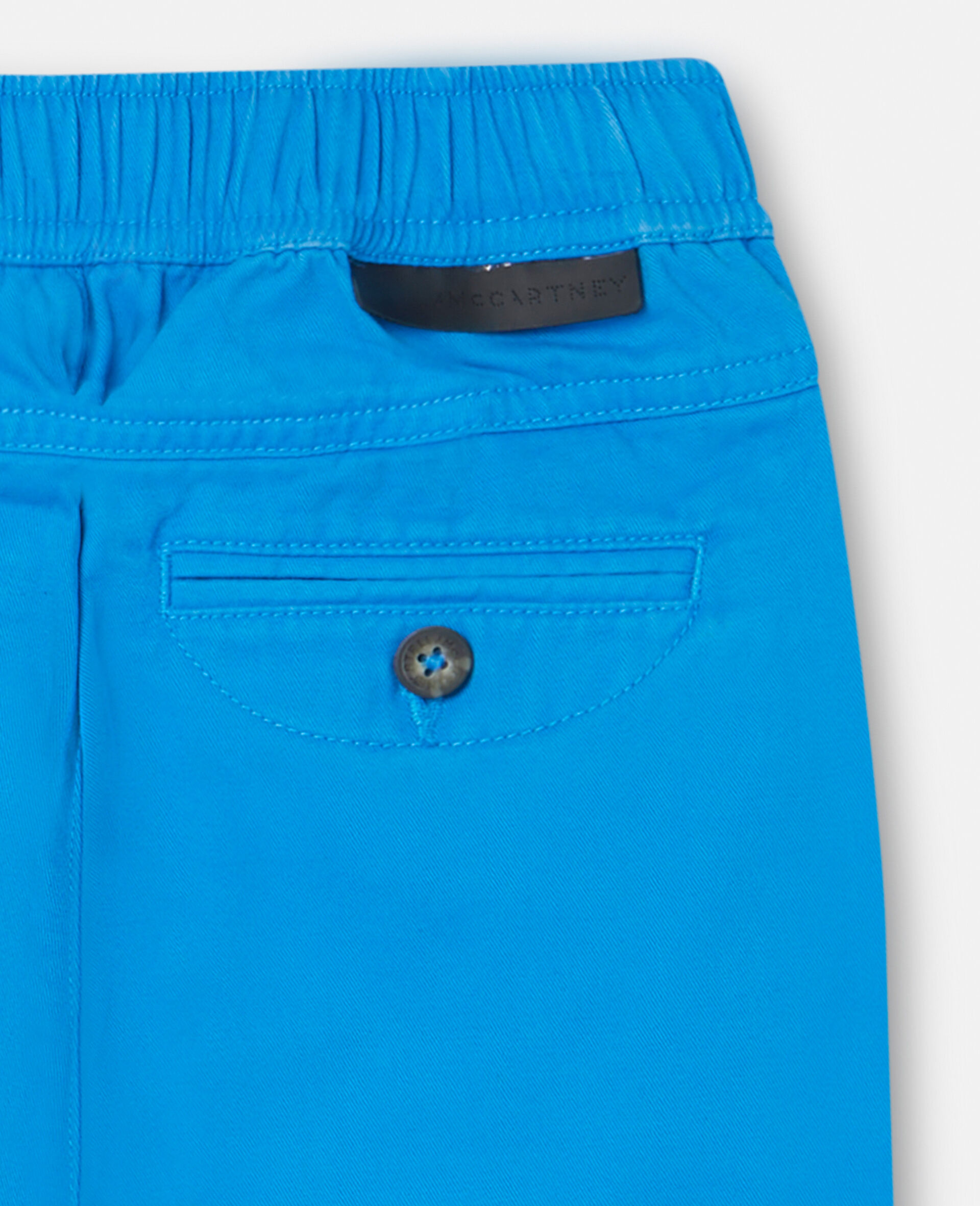 Cotton Twill Cargo Trousers-Blue-large image number 3