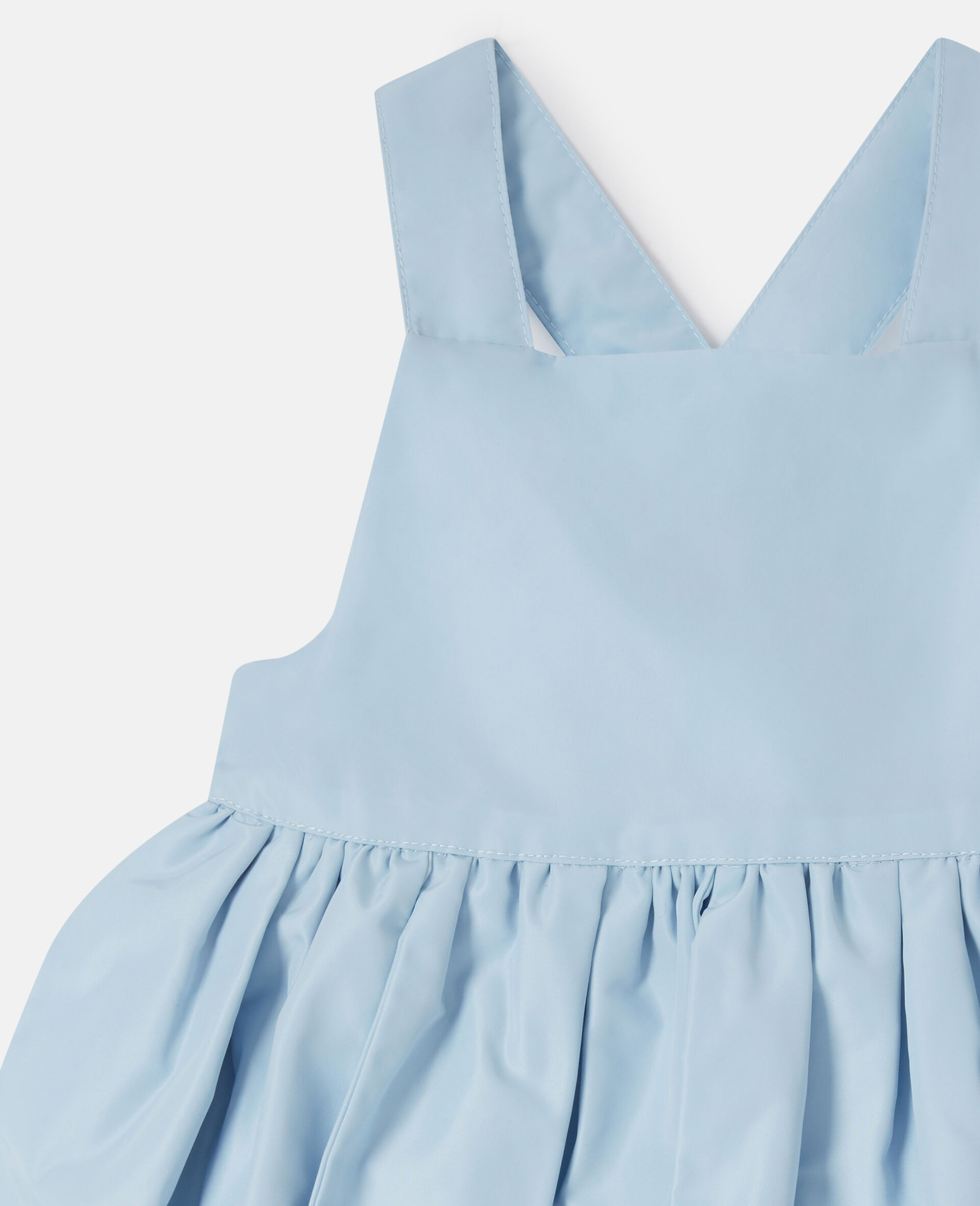 Petals Sleeveless Paneled Tulle Dress-Blue-large image number 1