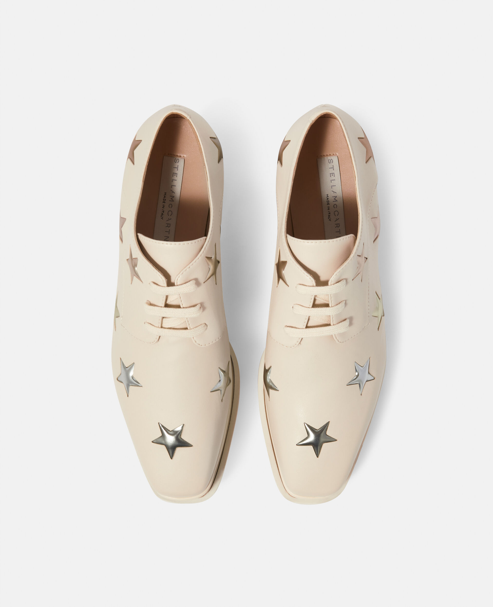 Elyse 3D Stars Platform Shoes-White-large image number 3
