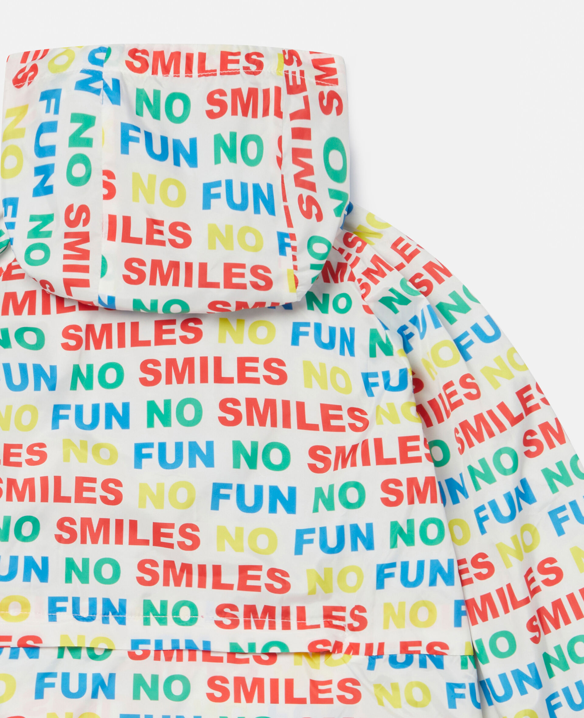 No Smiles No Fun Packable Jacket-White-large image number 2