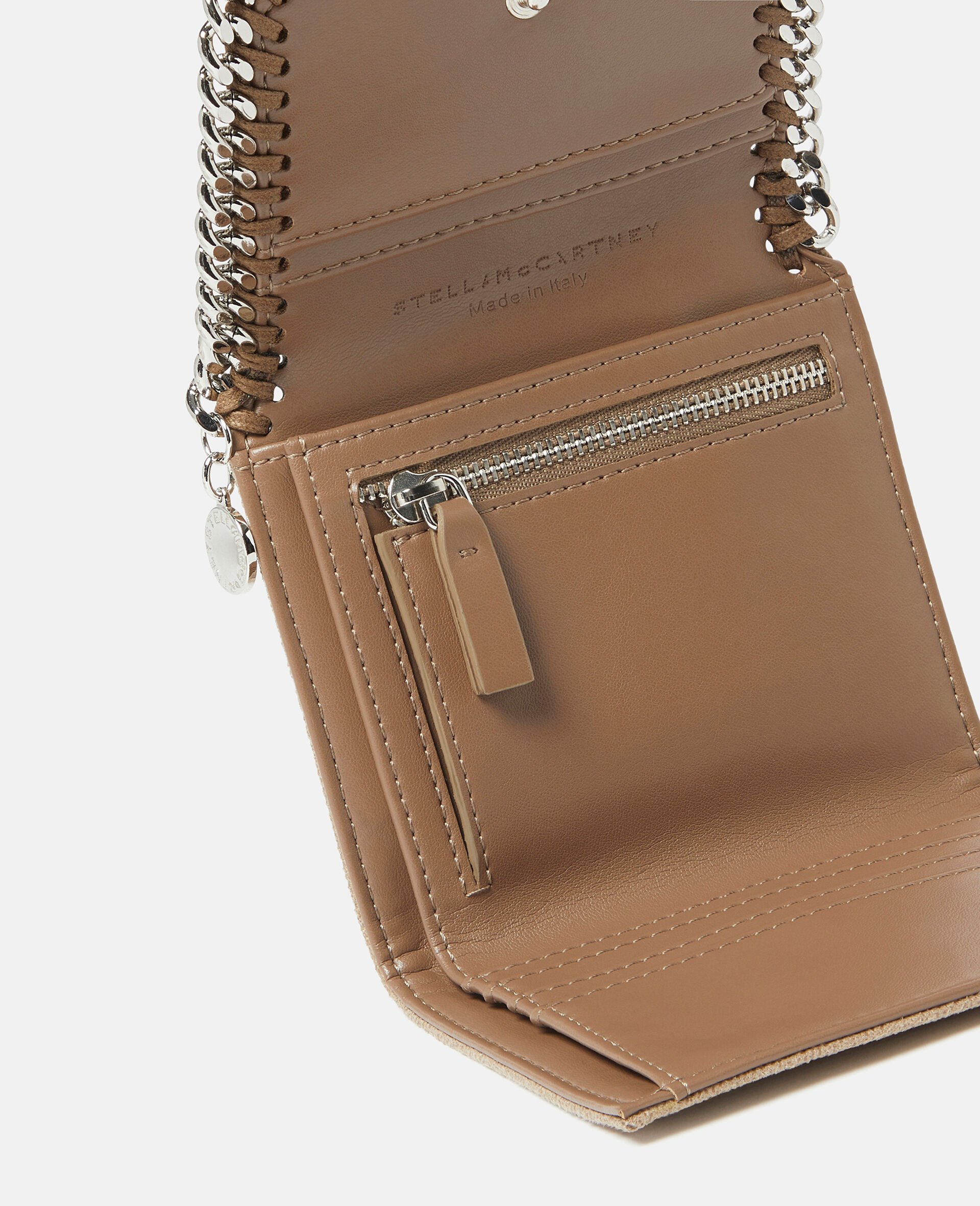 Falabella Small Flap Wallet-Beige-large image number 3