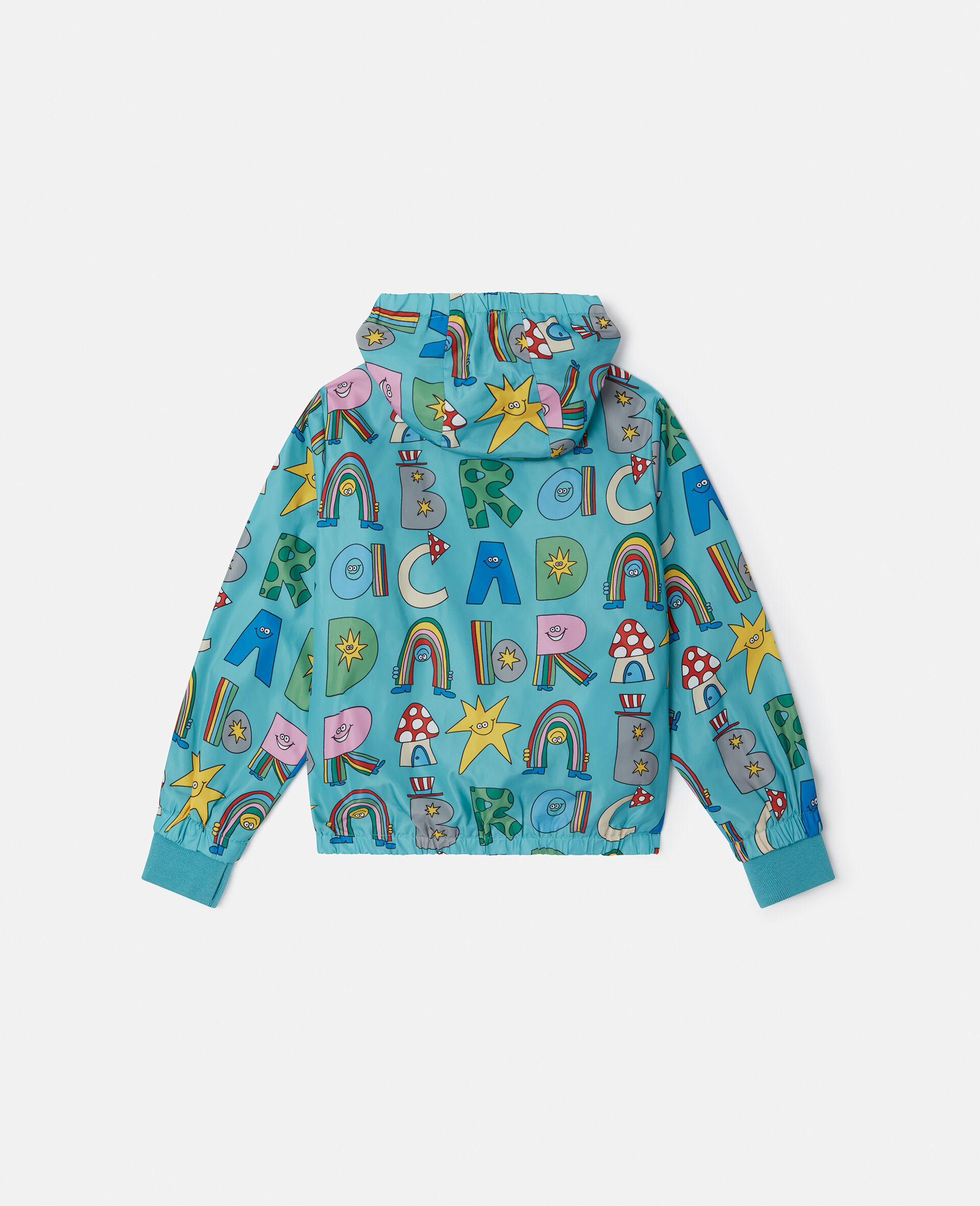 Impermeable a capuche avec inscription Stella Woodland-Bleu-large image number 2