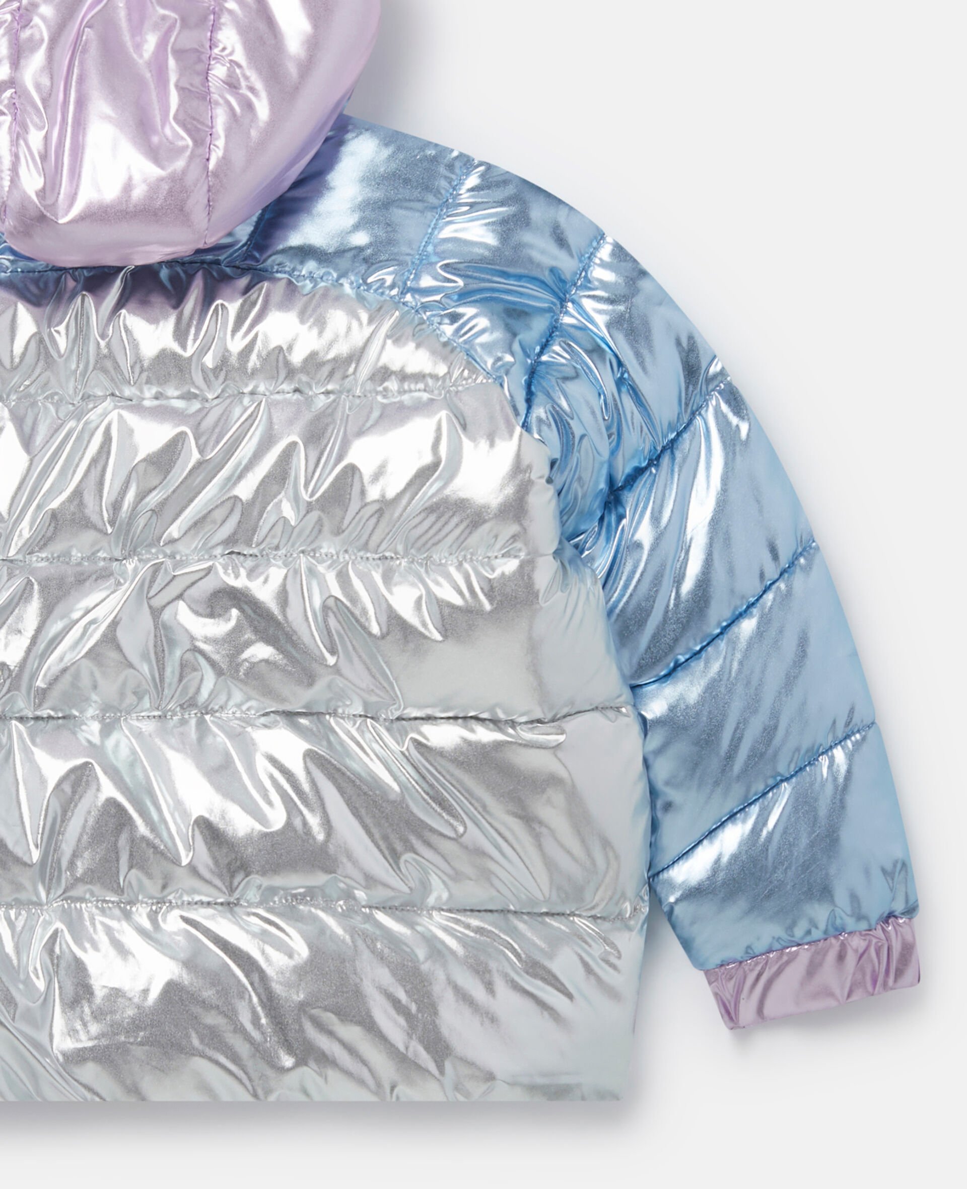 Metallic Puffer Coat-Multicoloured-large Metallic Puffer Coat-Multicoloured-large image number 3