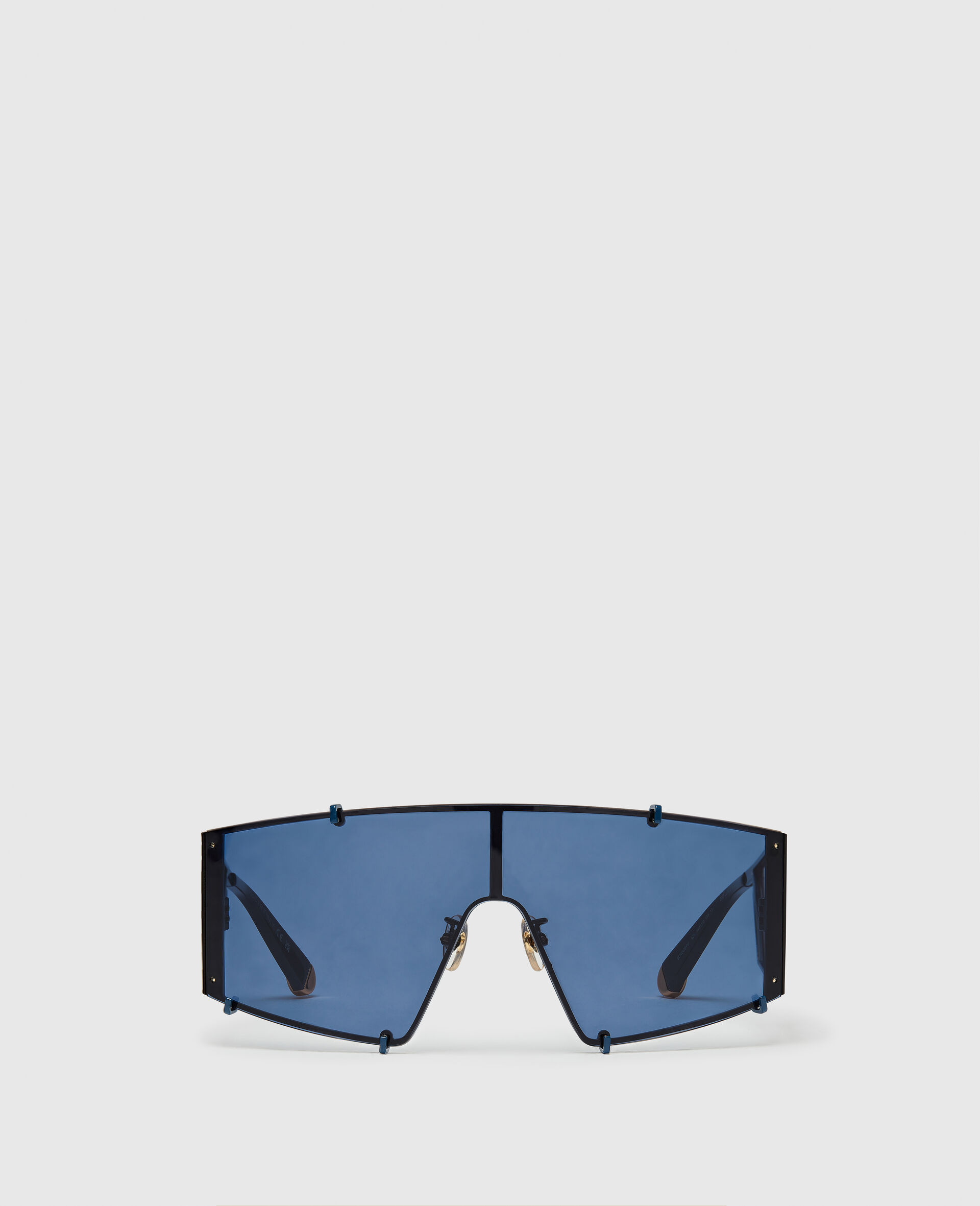 Translucent Rectangle Sunglasses-Blue-medium Translucent Rectangle Sunglasses-Blue-medium