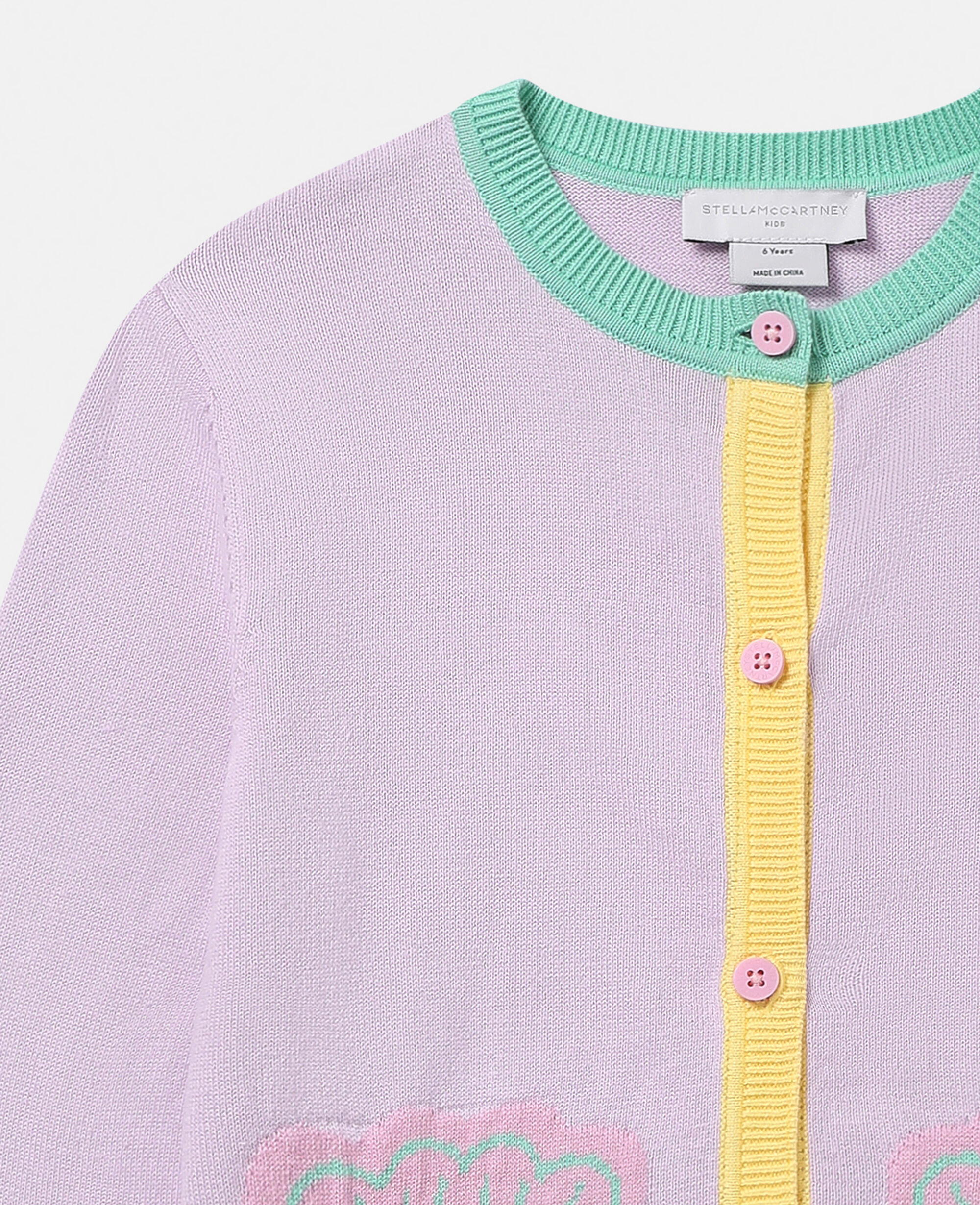 Women Lilac Seashell Pocket Cardigan Stella McCartney AE