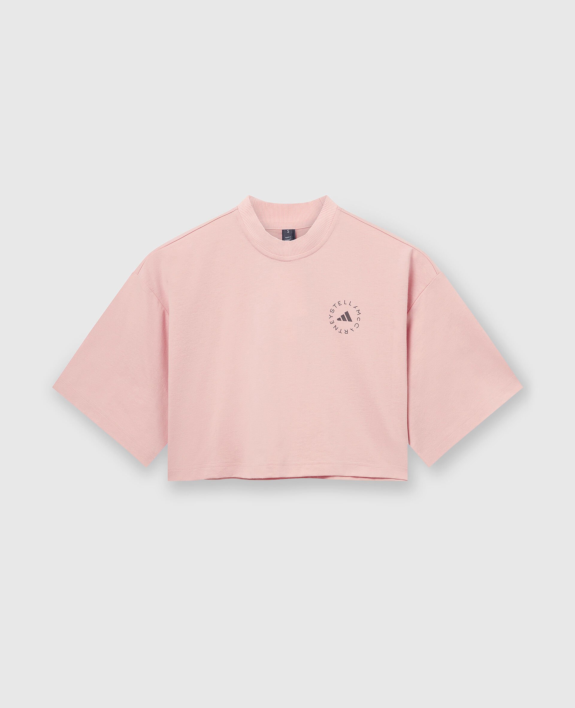 Planet Sport Cropped T-Shirt-Pink-medium