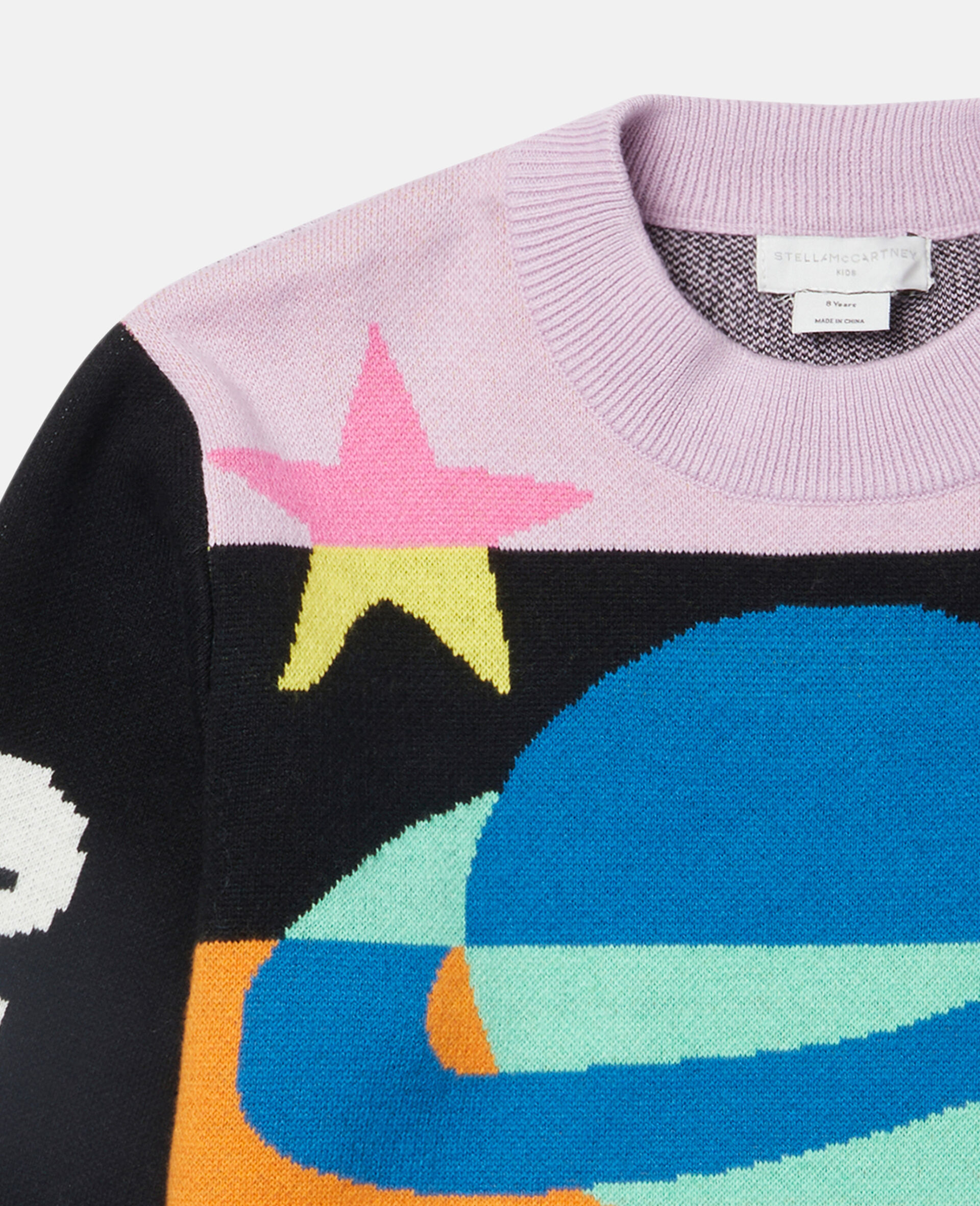 Cosmic Intarsia Knit Jumper-Multicolour-large image number 1
