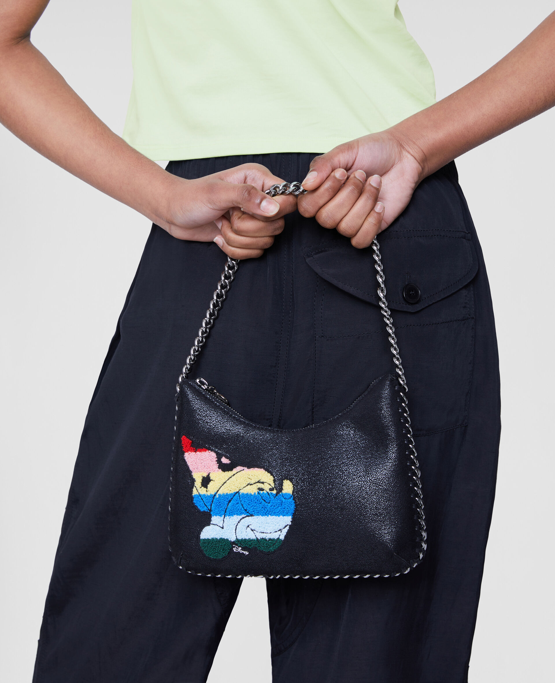 Fantasia Mickey Falabella Mini Zip Shoulder Bag-Black-large image number 4