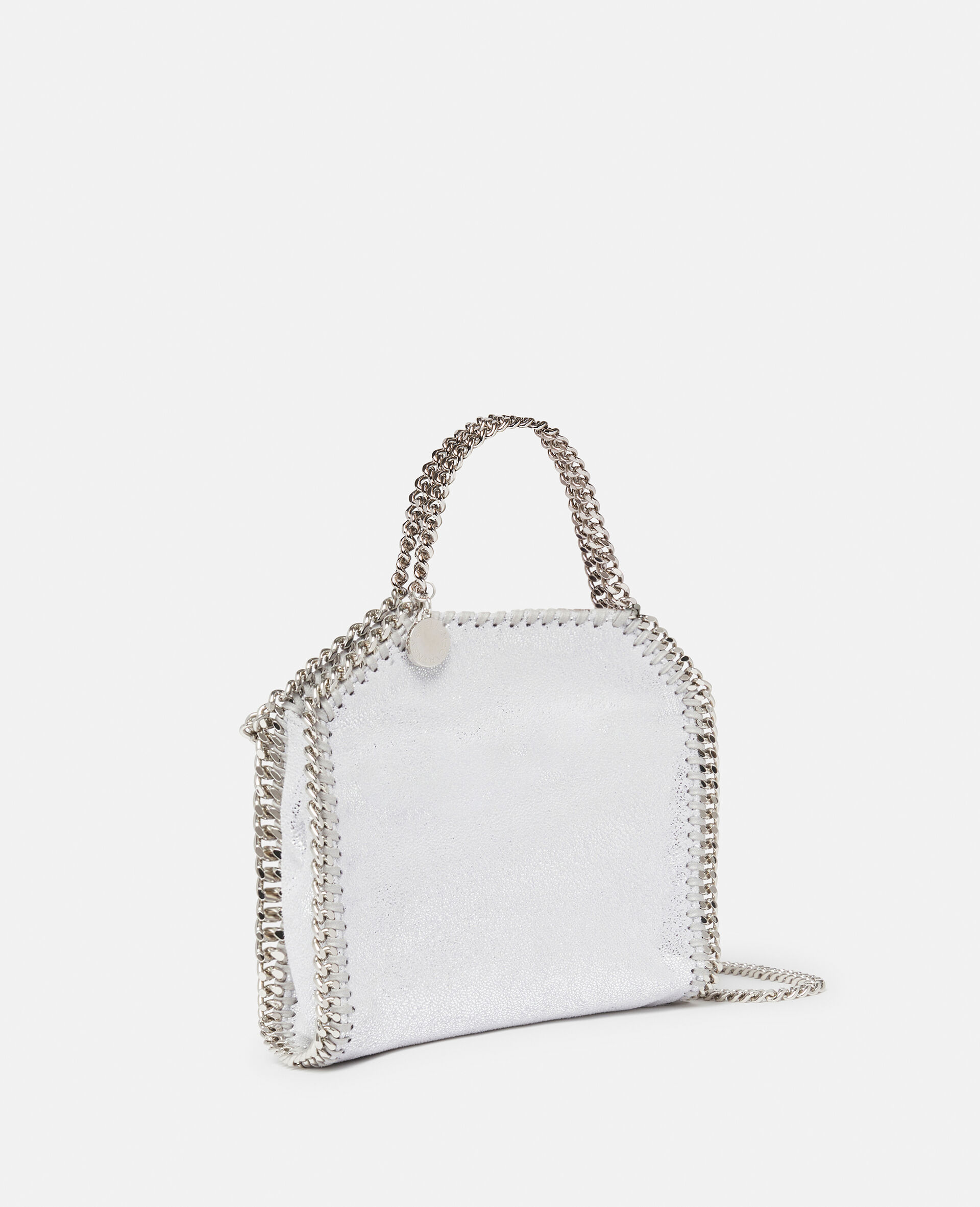 Falabella Tiny Tote Bag-Silver-medium