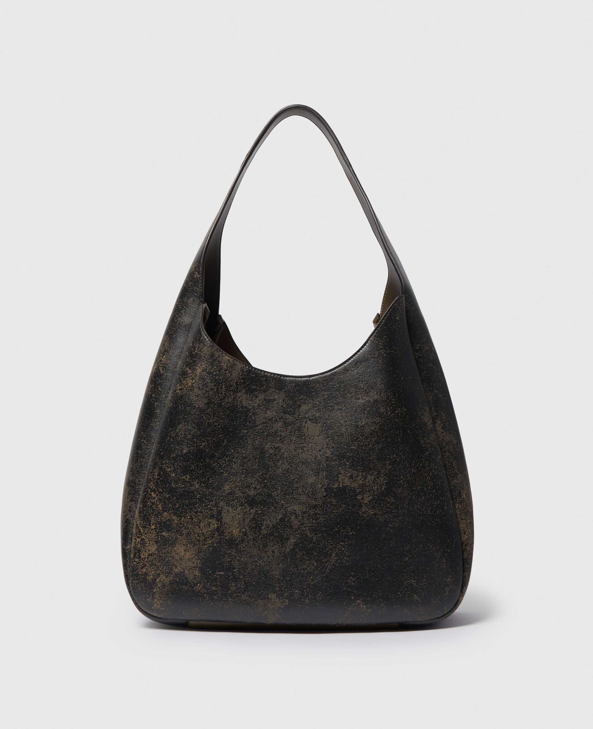 バッグ・カバンその他 Stella McCartney Large Hobo bag with aged effect and logo Women Mud Logo Slouchy Aged Large Hobo Bag | Stella McCartney US