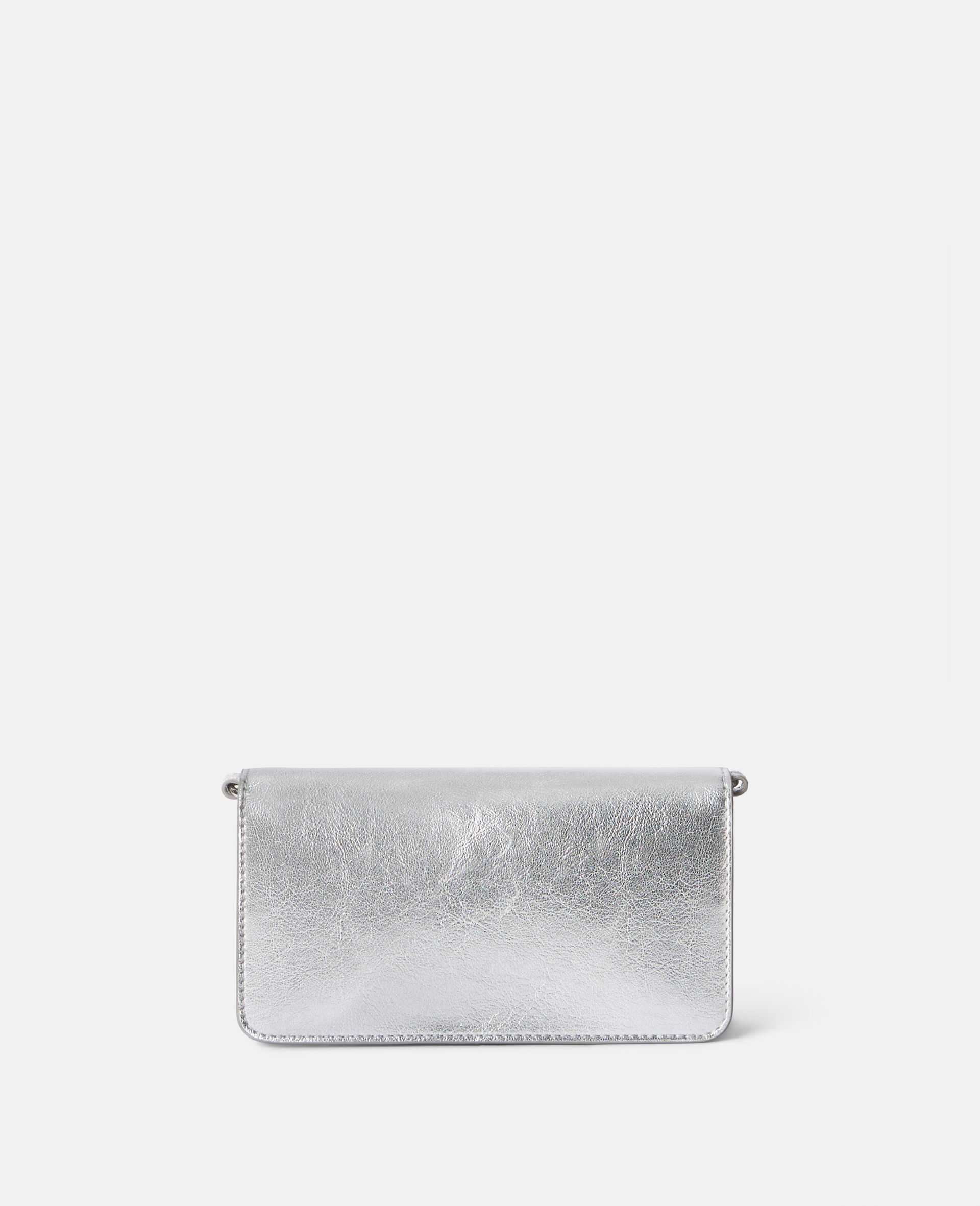 Logo Crossbody Wallet -Silver-large image number 2