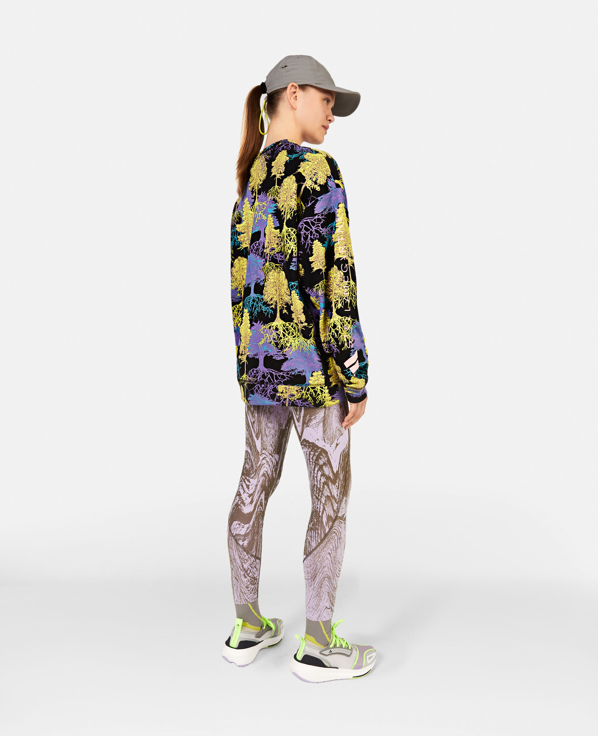 Psychedelic Tree Print Sweatshirt-Multicolour-large image number 2