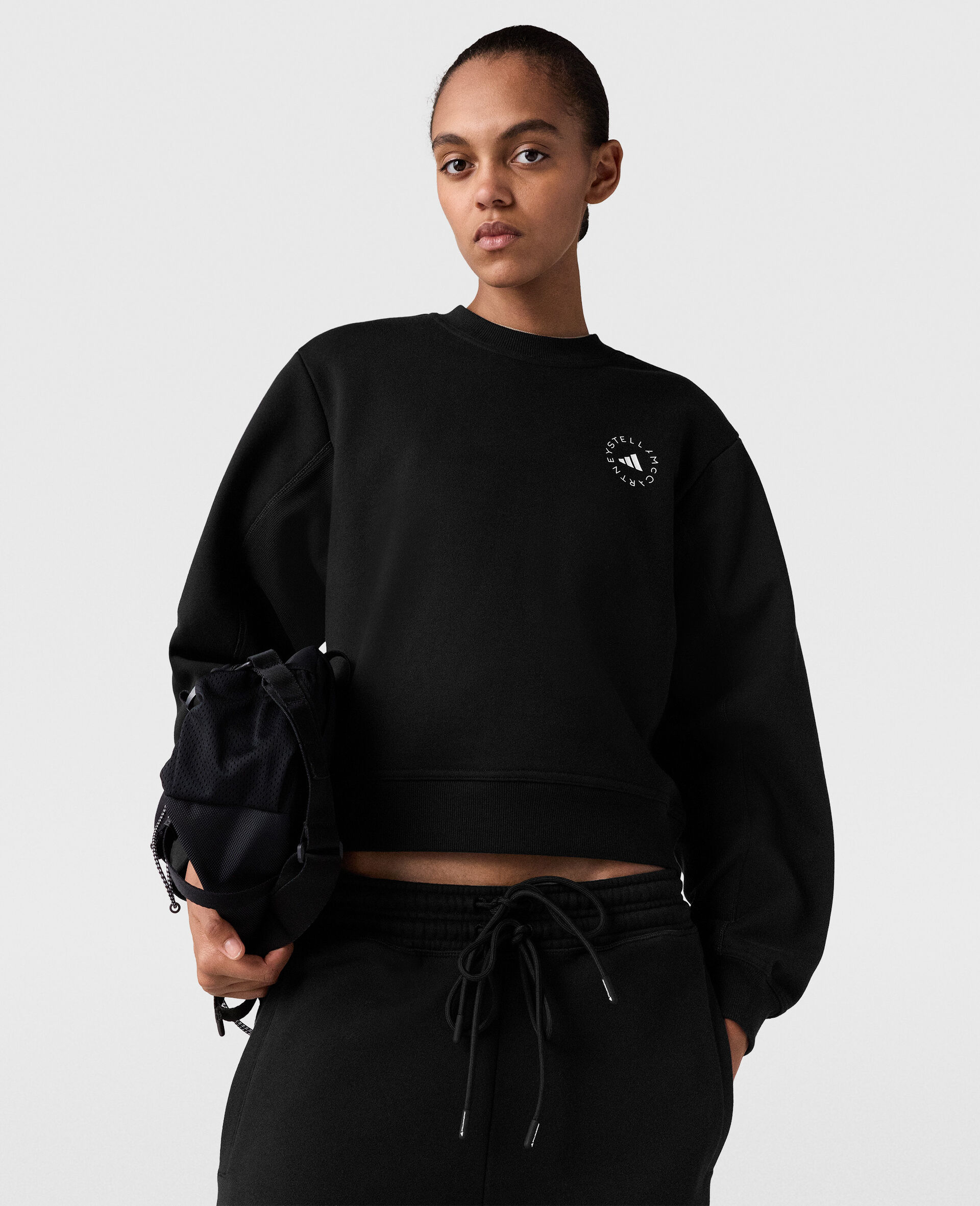TrueLife Crewneck Sweatshirt-Black-model