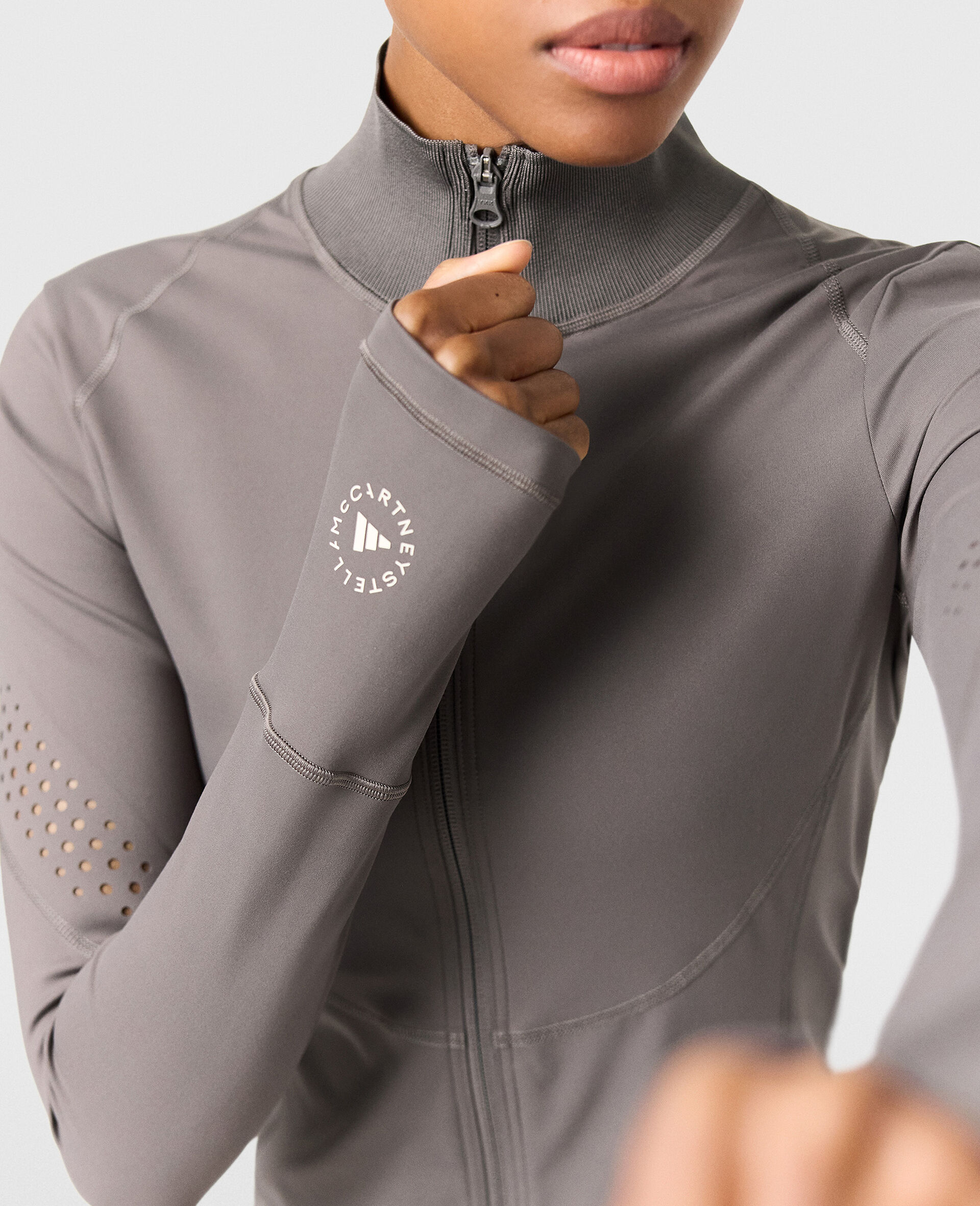 TruePurpose ロングスリーブ トレーニング ミッドレイヤー-ブラウン-large image number 3