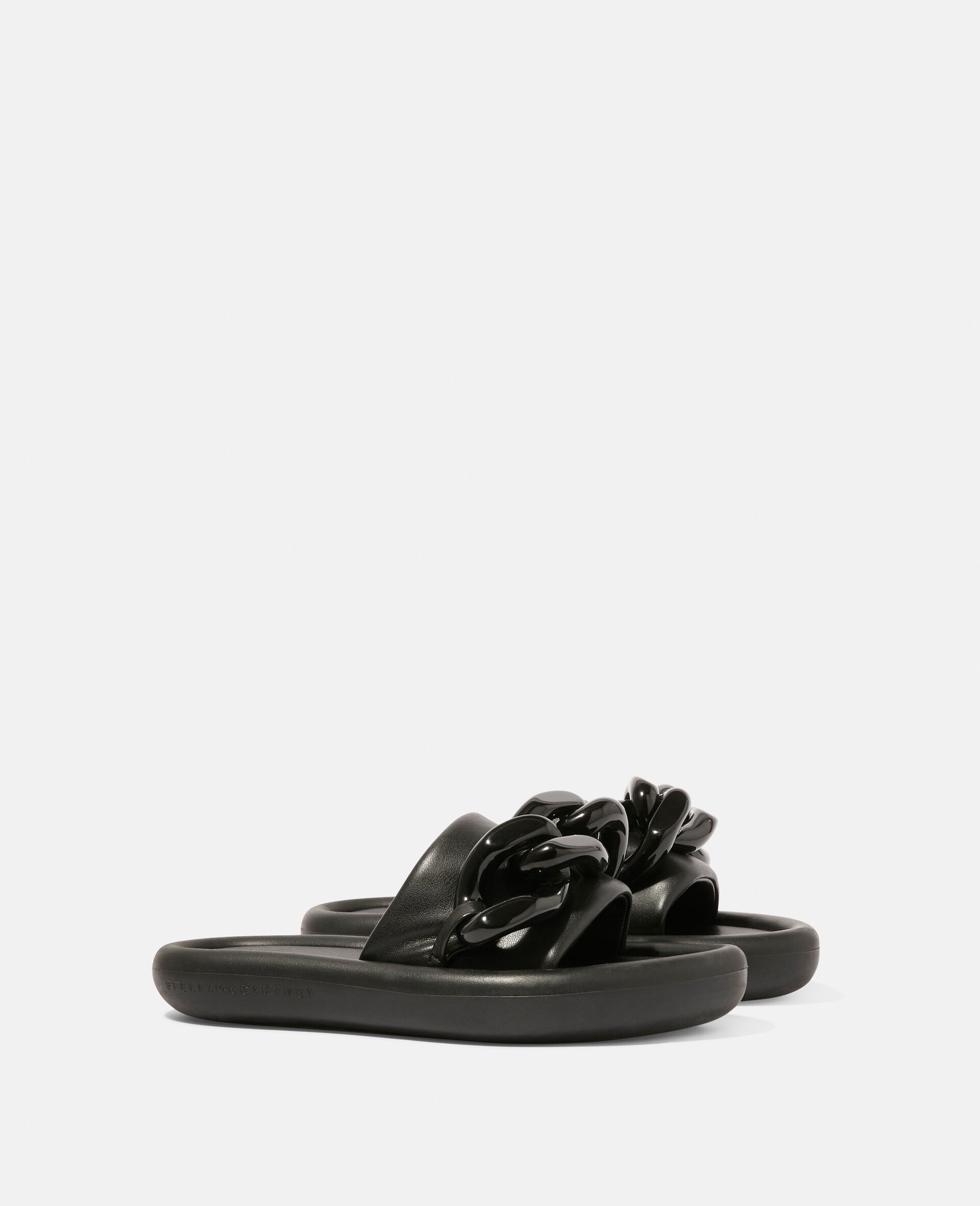 Chunky Chain Air Slides-Black-large image number 4