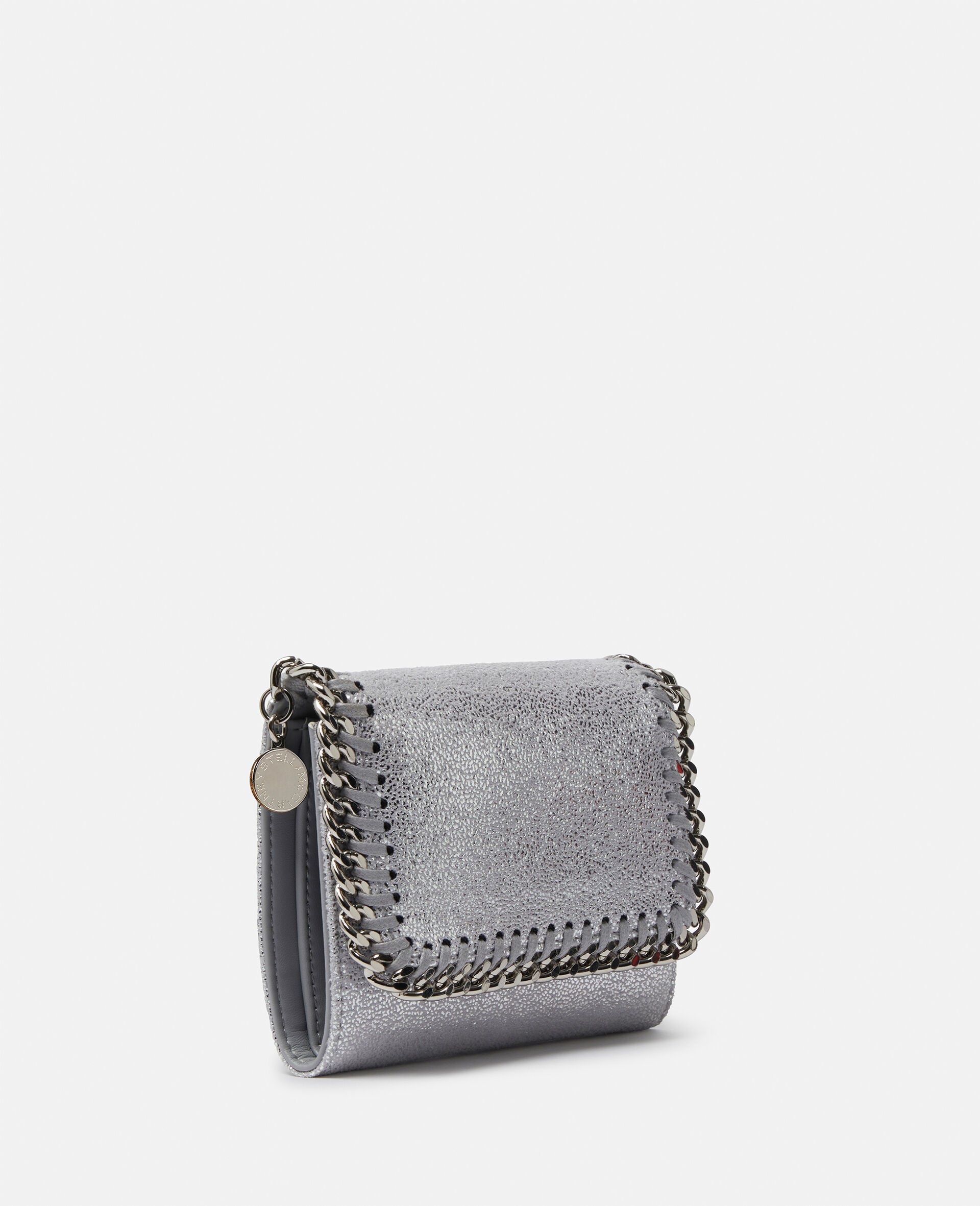 Falabella Small Flap Wallet-Silver-large image number 1