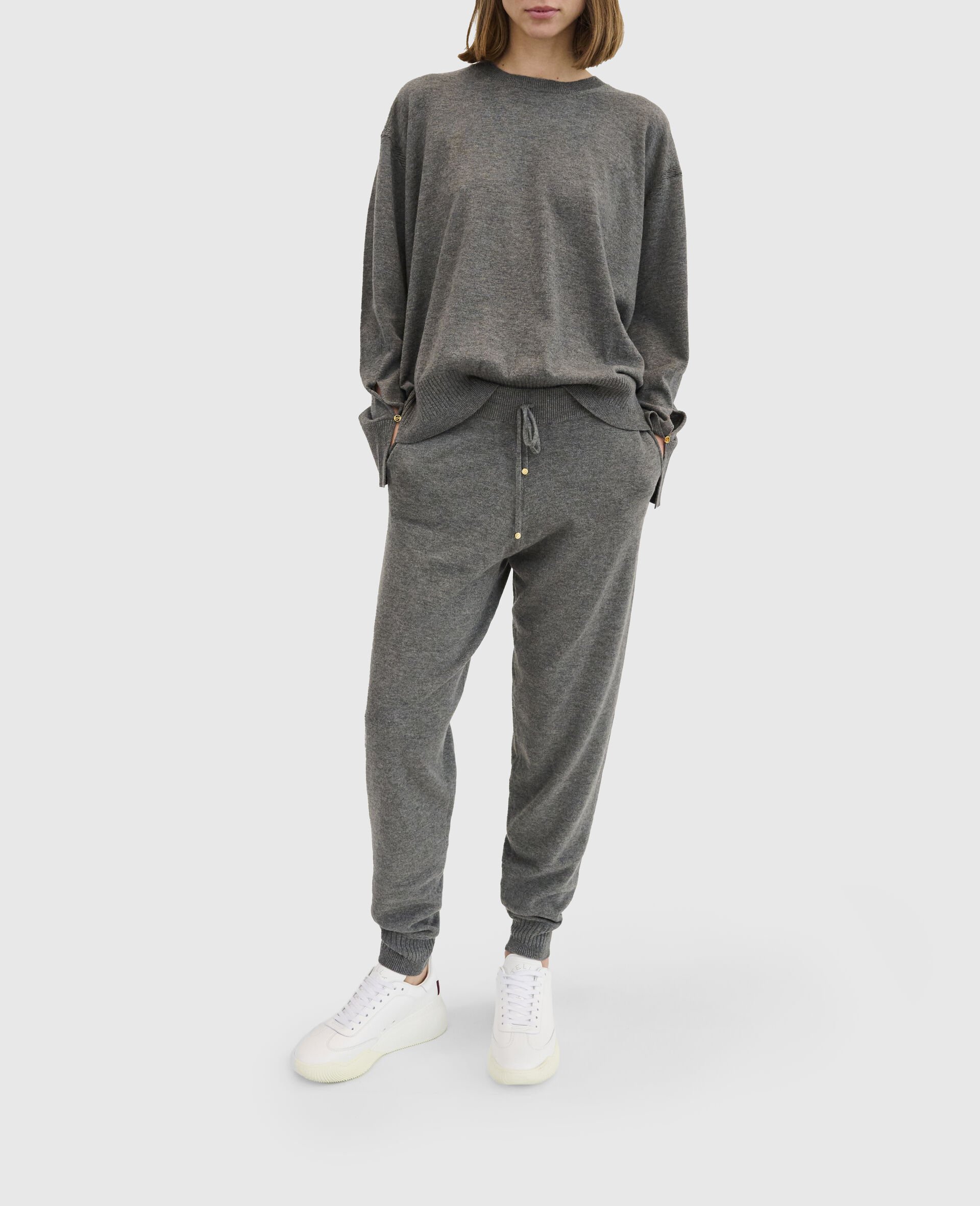 Stella Iconics Split Cuff Jumper-Grey-medium Stella Iconics Split Cuff Jumper-Grey-medium