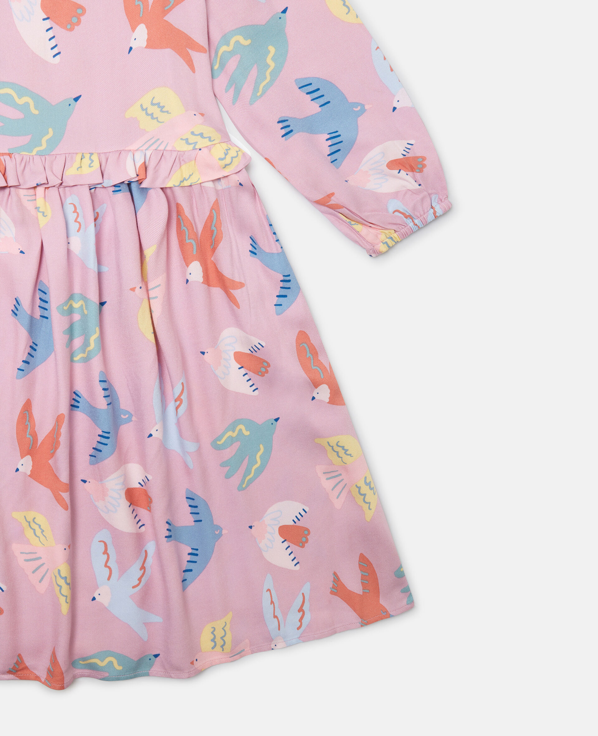 Dove Print Long-Sleeve Dress-Purple-large image number 3