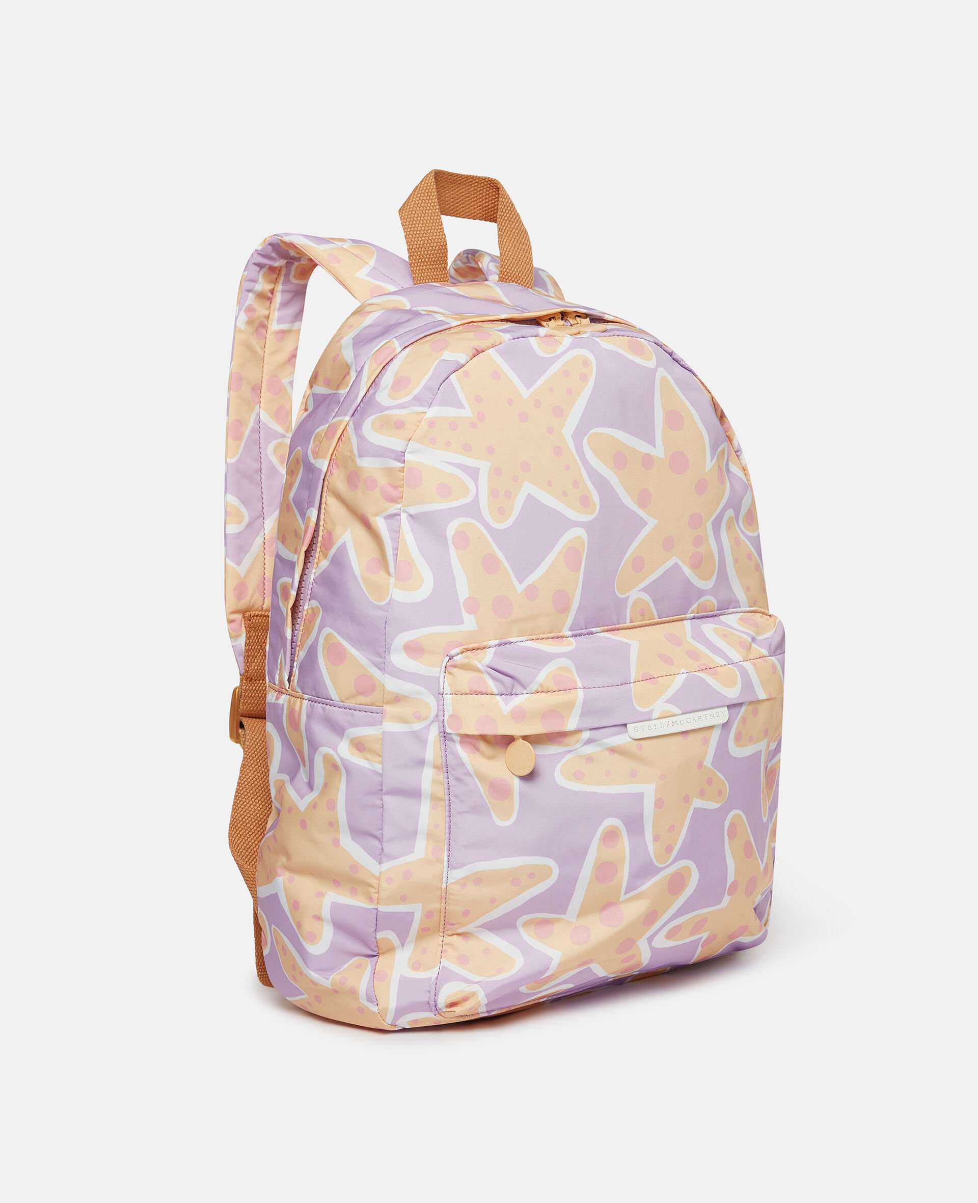 Starfish Print Backpack-Purple-medium