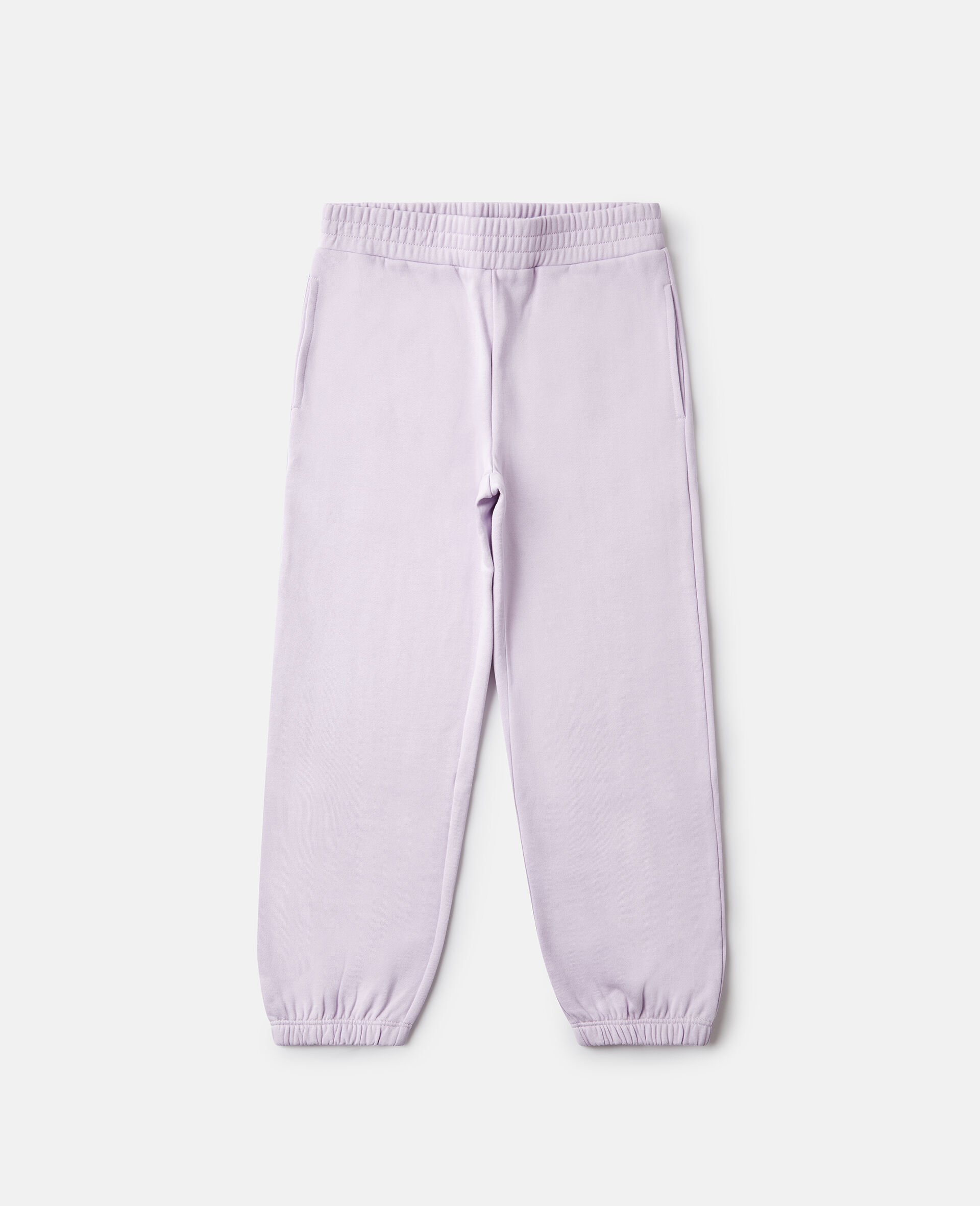 Elasticated Drawstring Joggers-Purple-medium