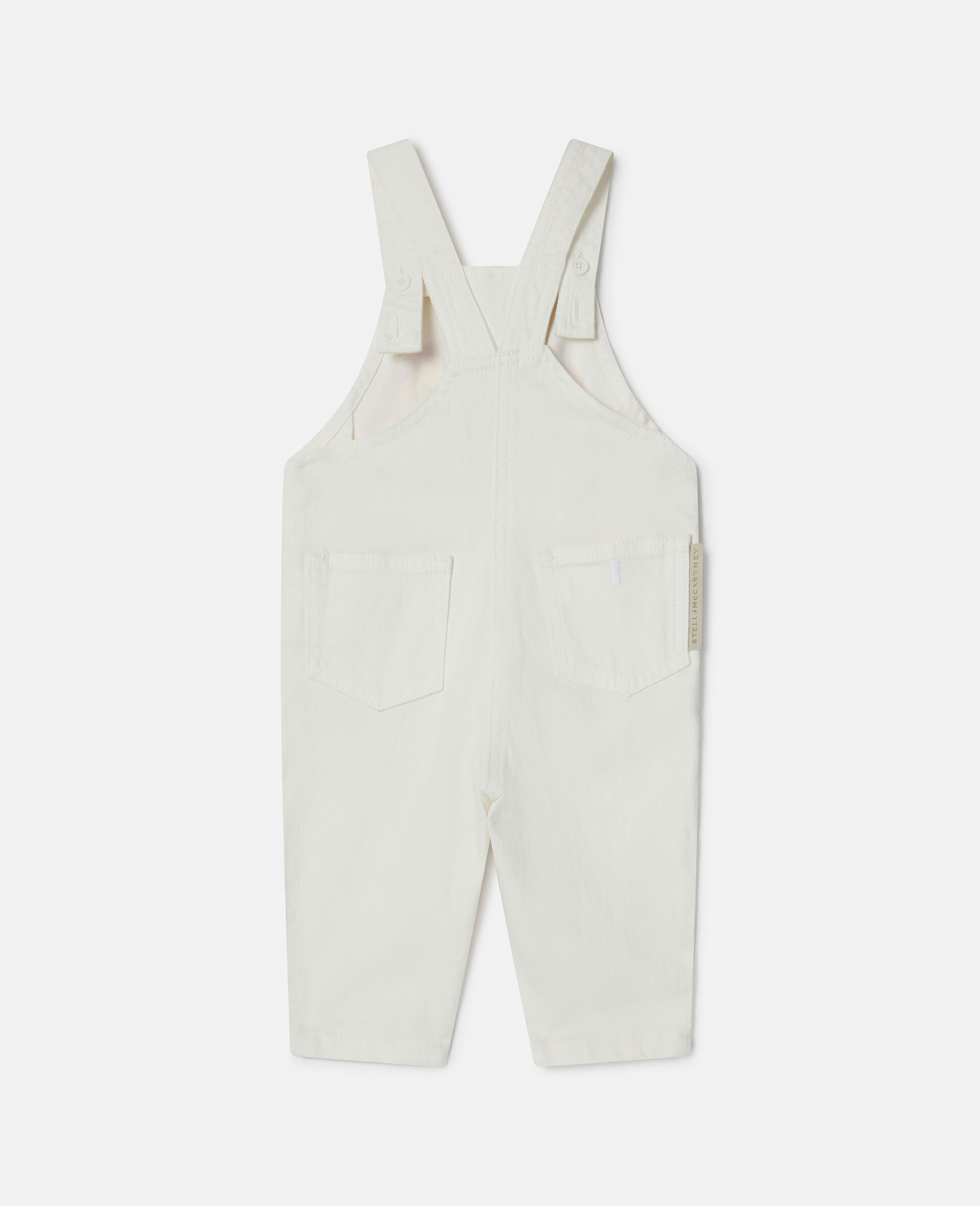 Rollerskate Rainbow Dungarees-Cream-large image number 2