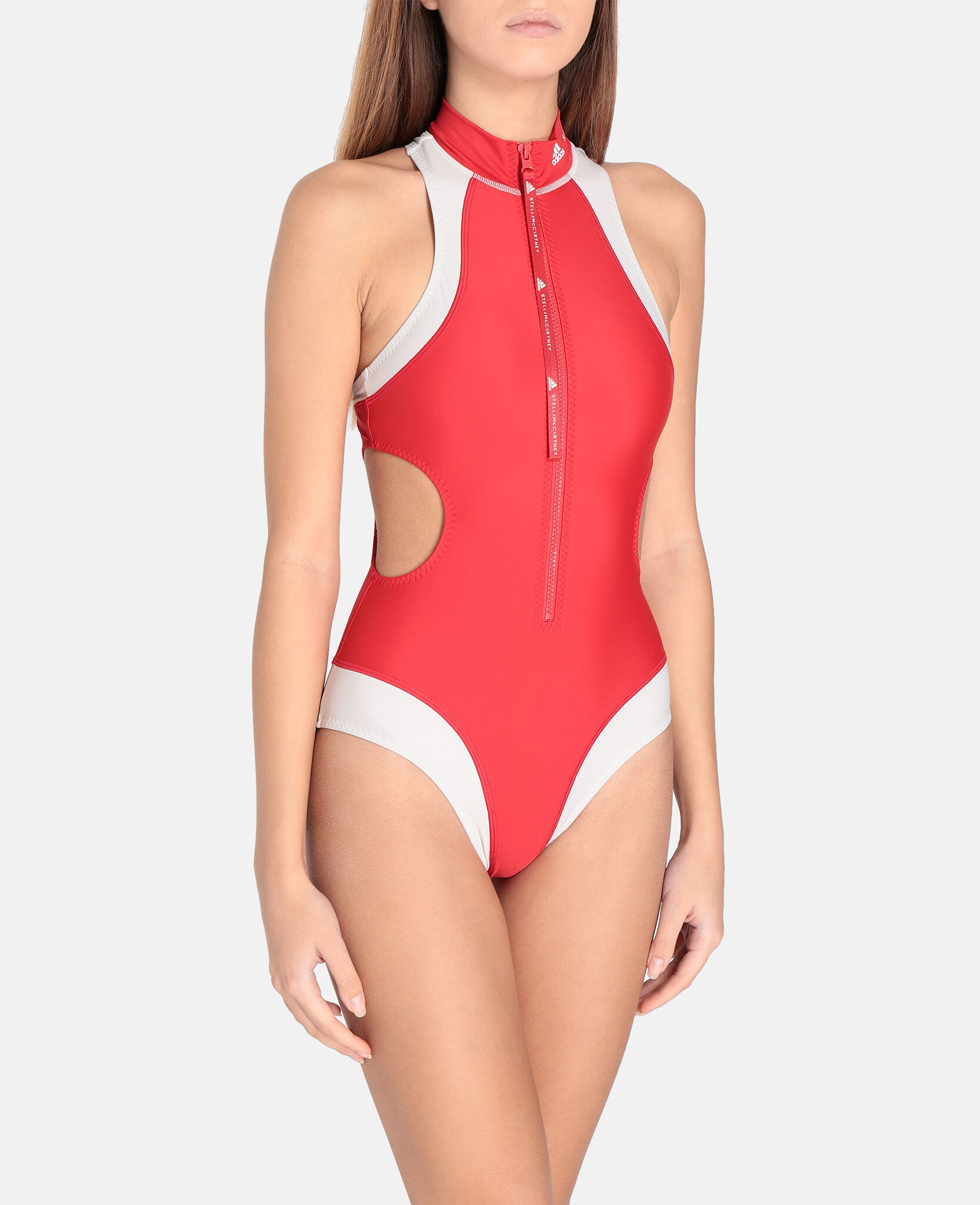 Adidas high neck swimsuit sales