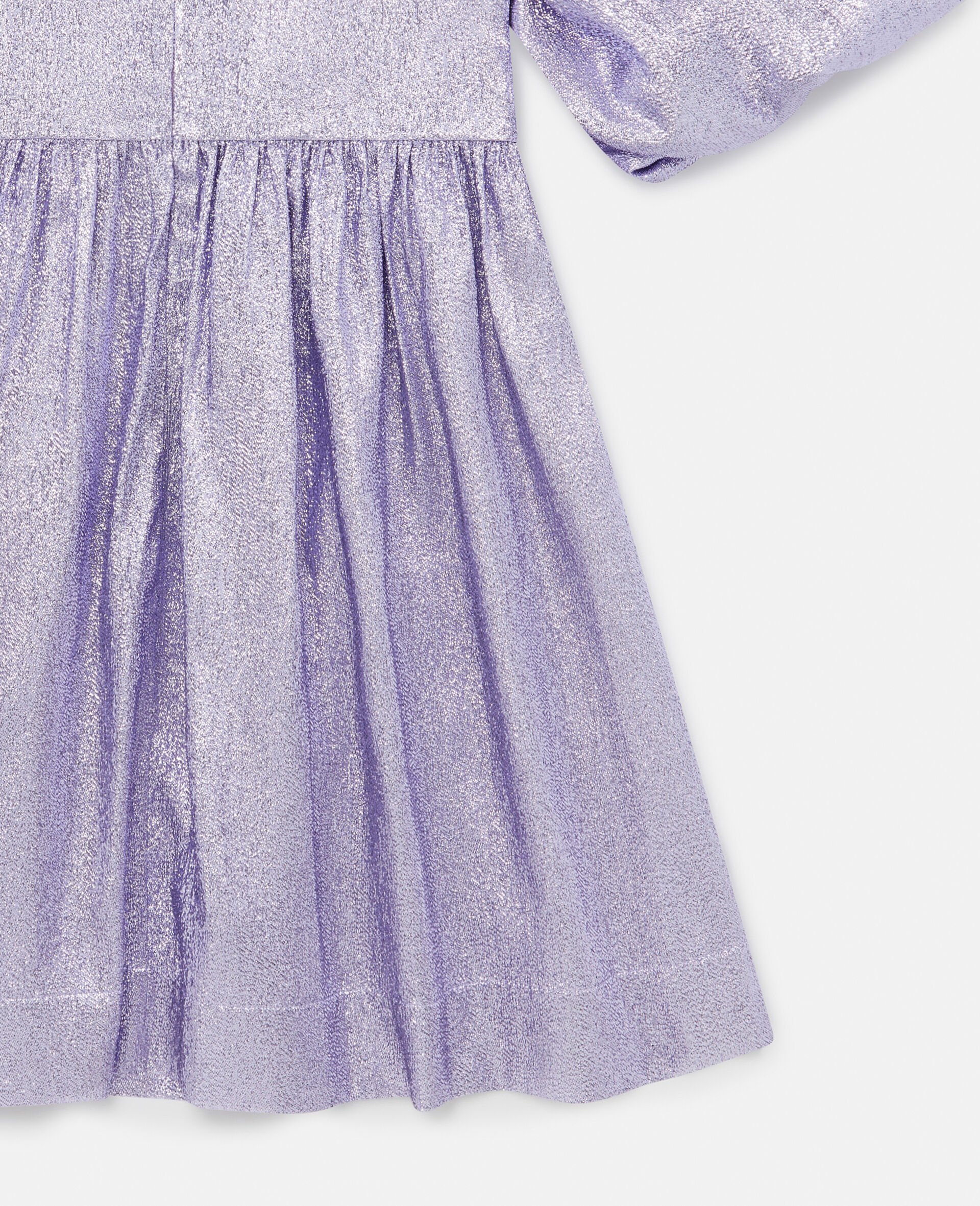 Metallic Pleated Tulle Dress-Purple-large Metallic Pleated Tulle Dress-Purple-large image number 3