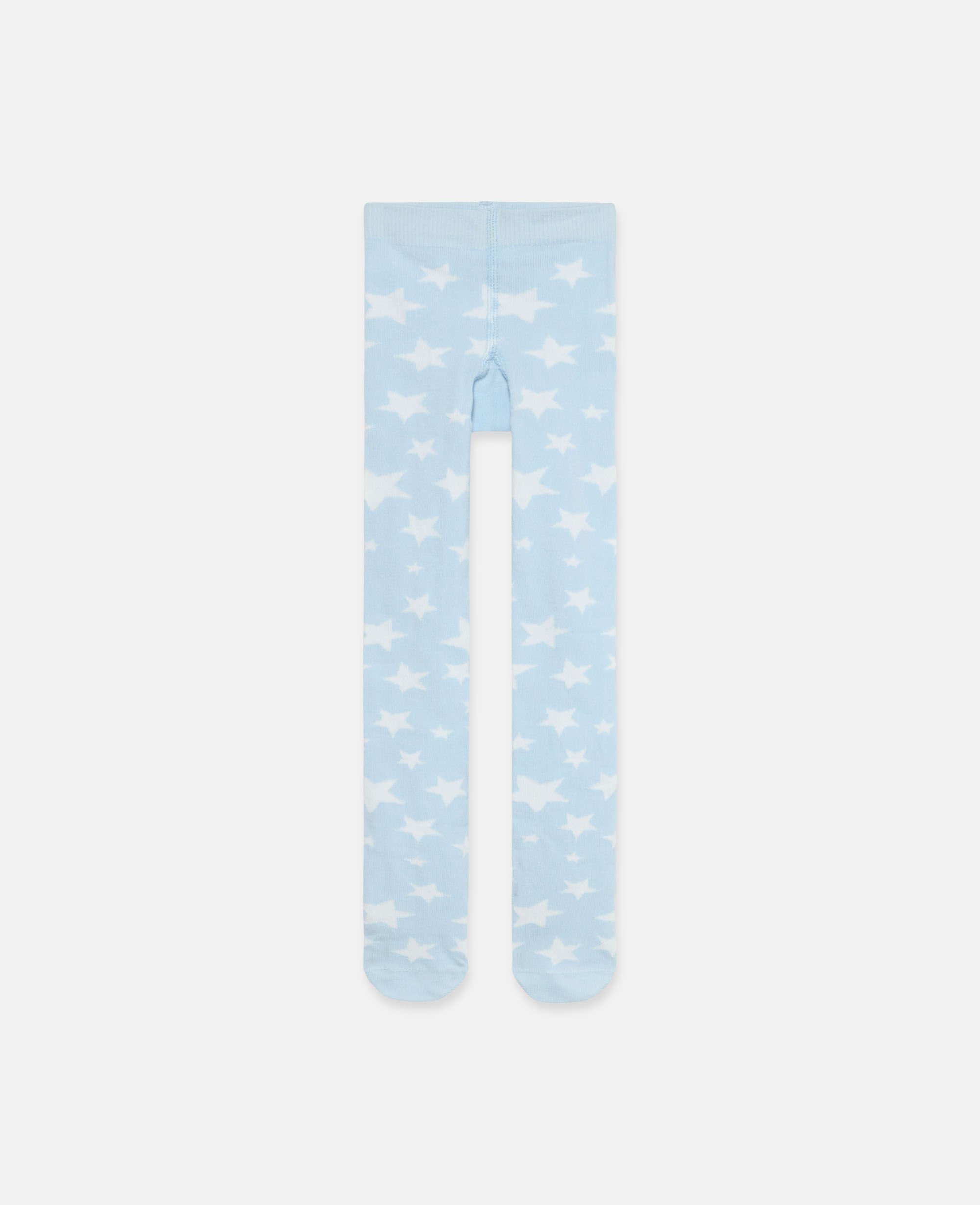 Women Light Blue Star Print Tights Stella McCartney KW