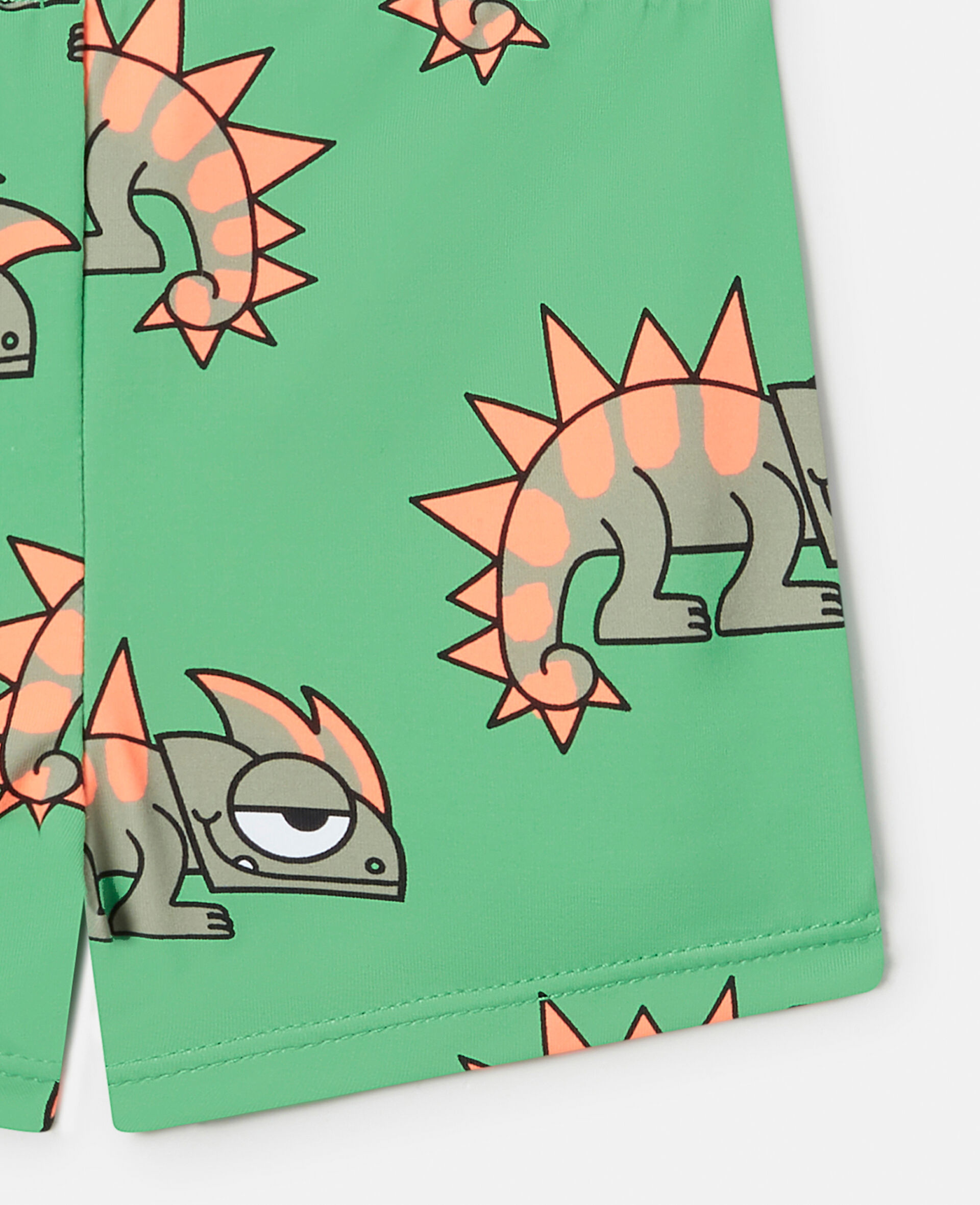 Gecko Print Swim Trunks-Pink-large image number 3