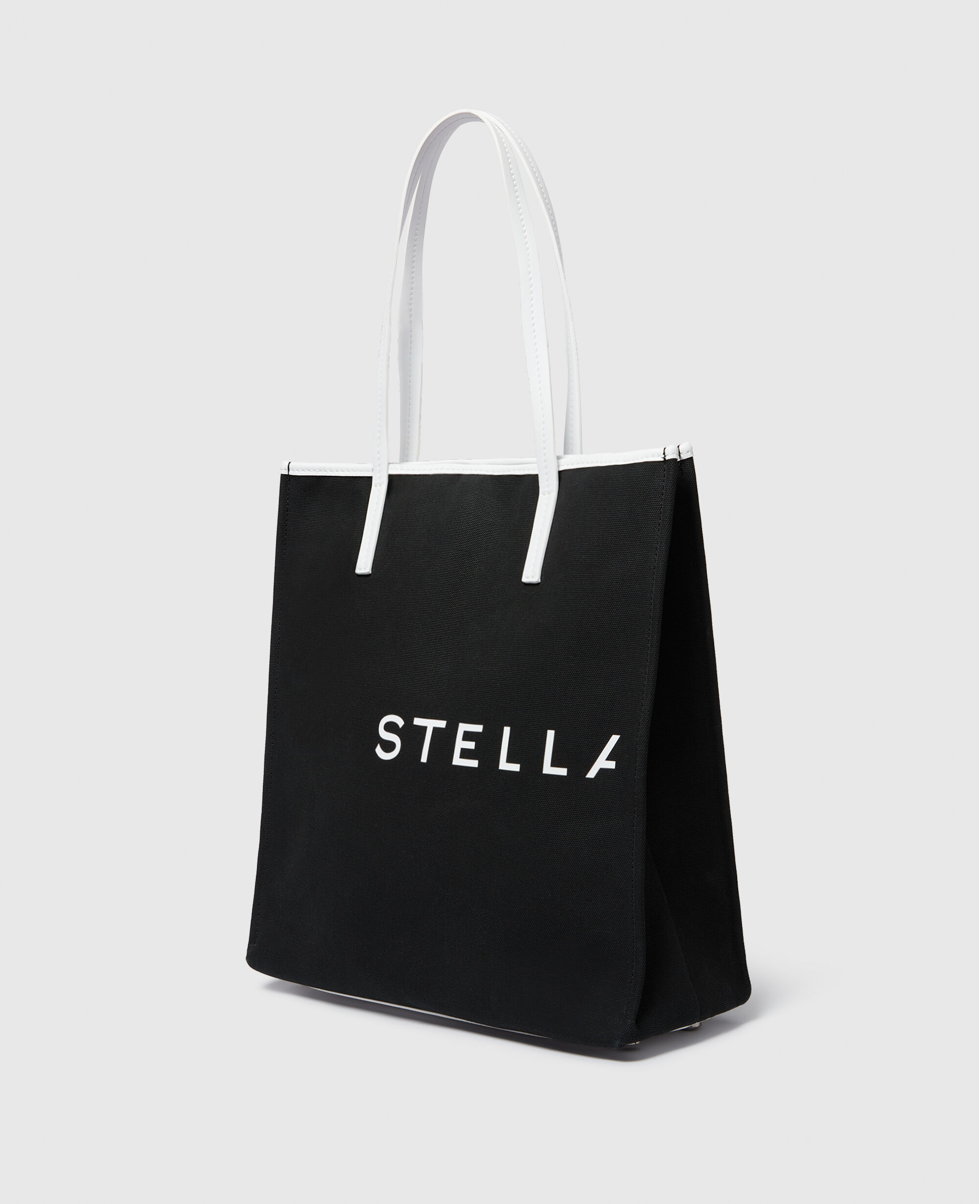 STELLA McCARTNEY トートバッグ ホワイト/ブラック ウィメンズ トートバッグ | ハンドバッグ ショルダーバッグ